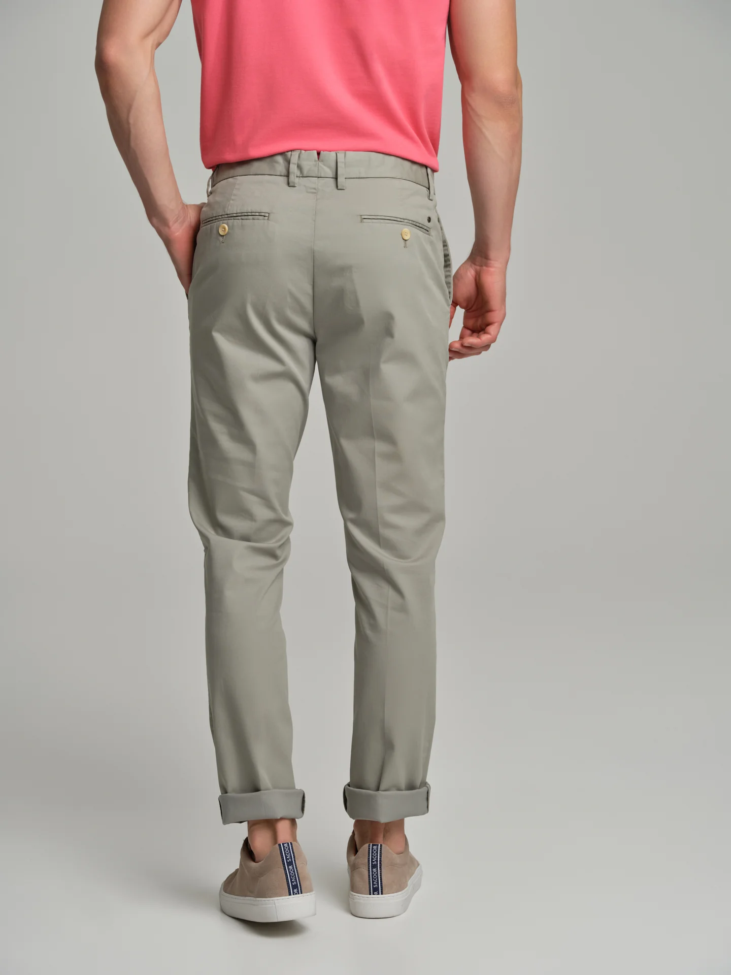 Soft twill garment dye chino trousers - Image 11