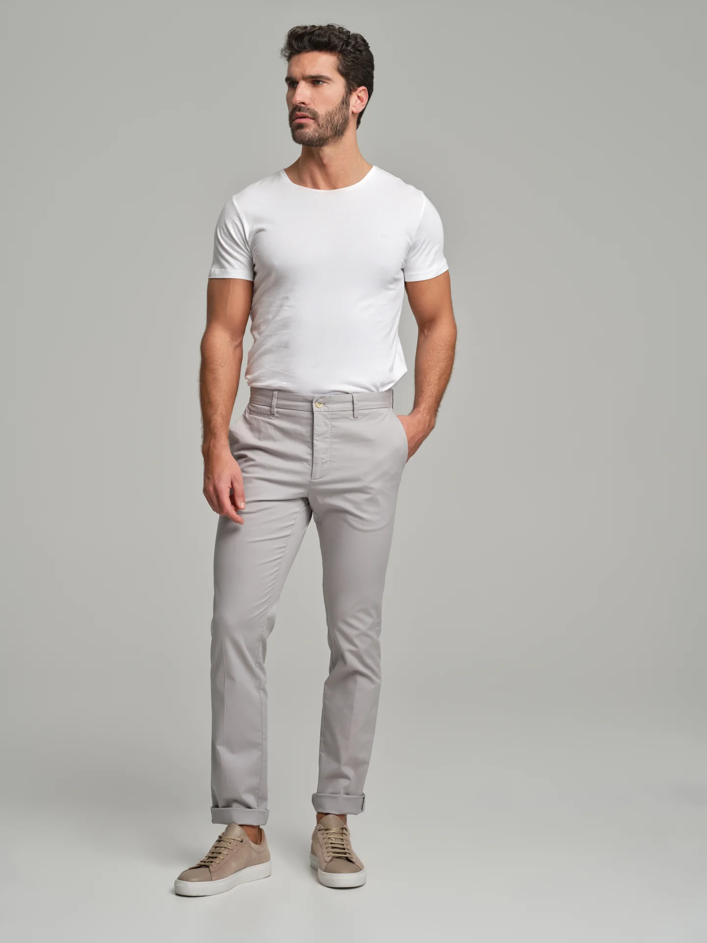Soft twill garment dye chino trousers - Image 12