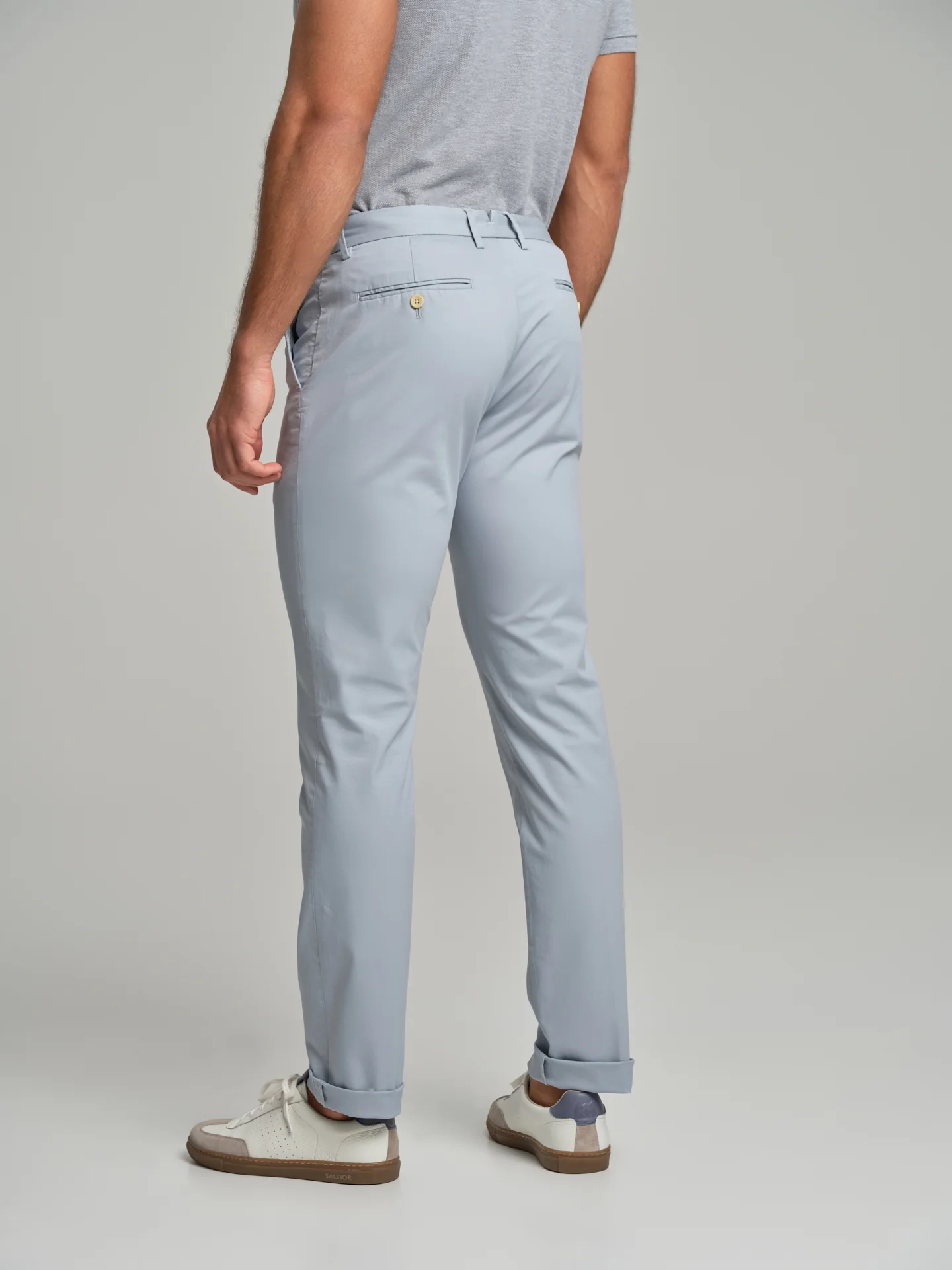 Soft twill garment dye chino trousers - Image 7