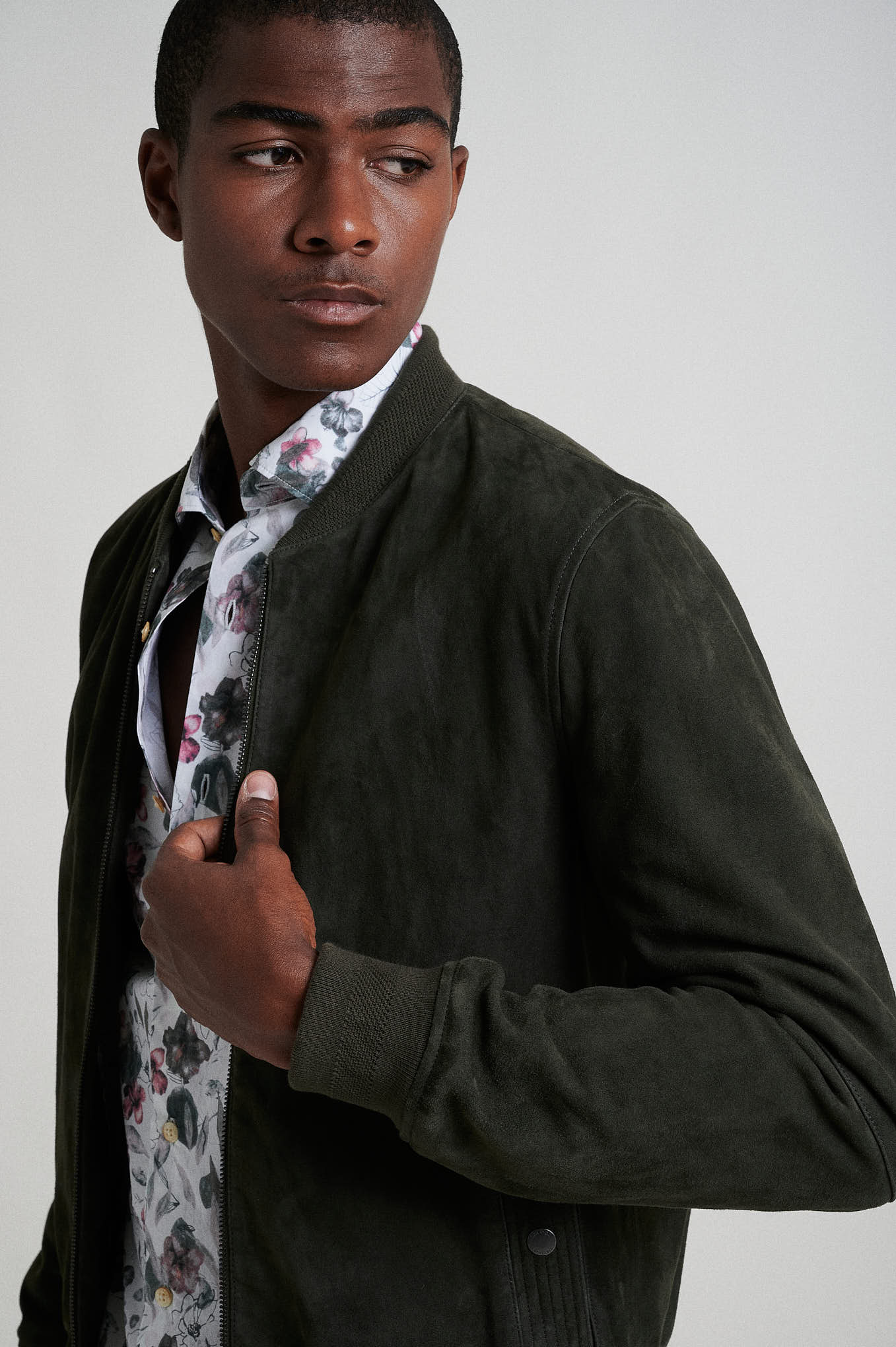 Special edition khaki leather jacket - Image 3