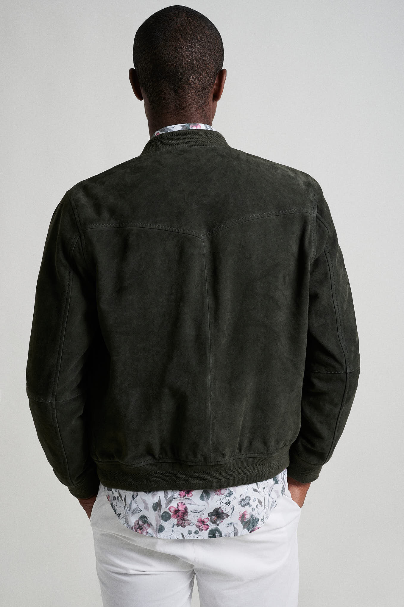 Special edition khaki leather jacket - Image 4
