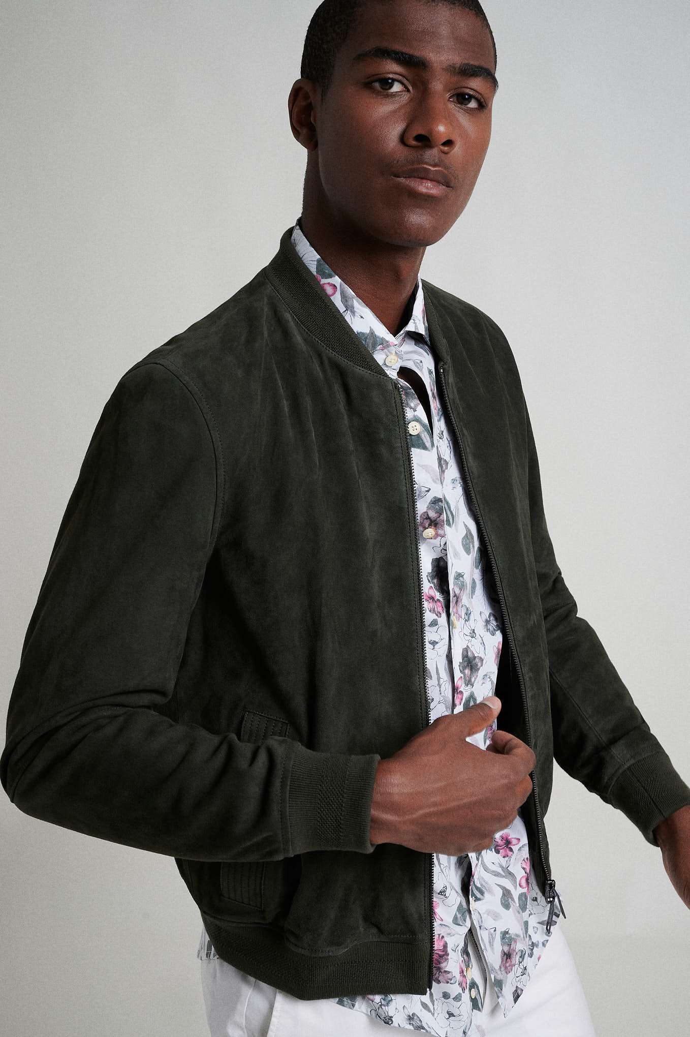 Special edition khaki leather jacket - Image 5
