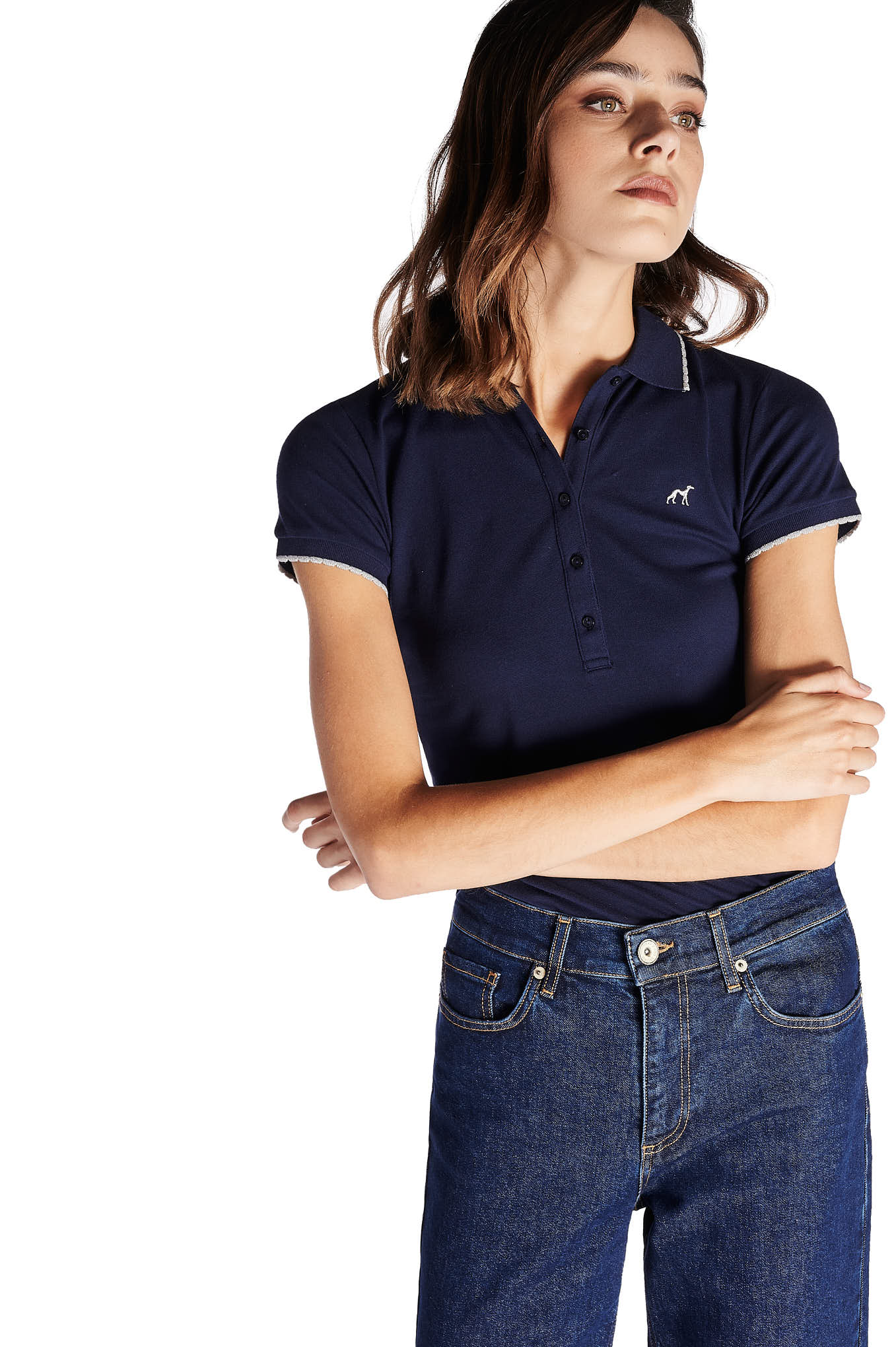 Sport Slim Fit Women's Piquet Polo - Image 5