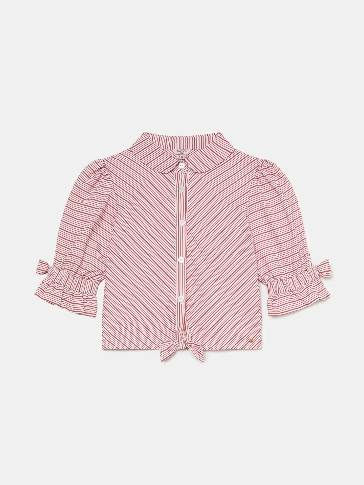Striped Bow Blouse