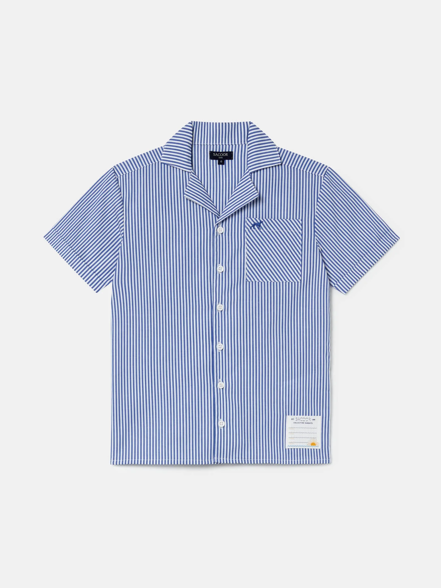 Striped Cuban Collar shirt
