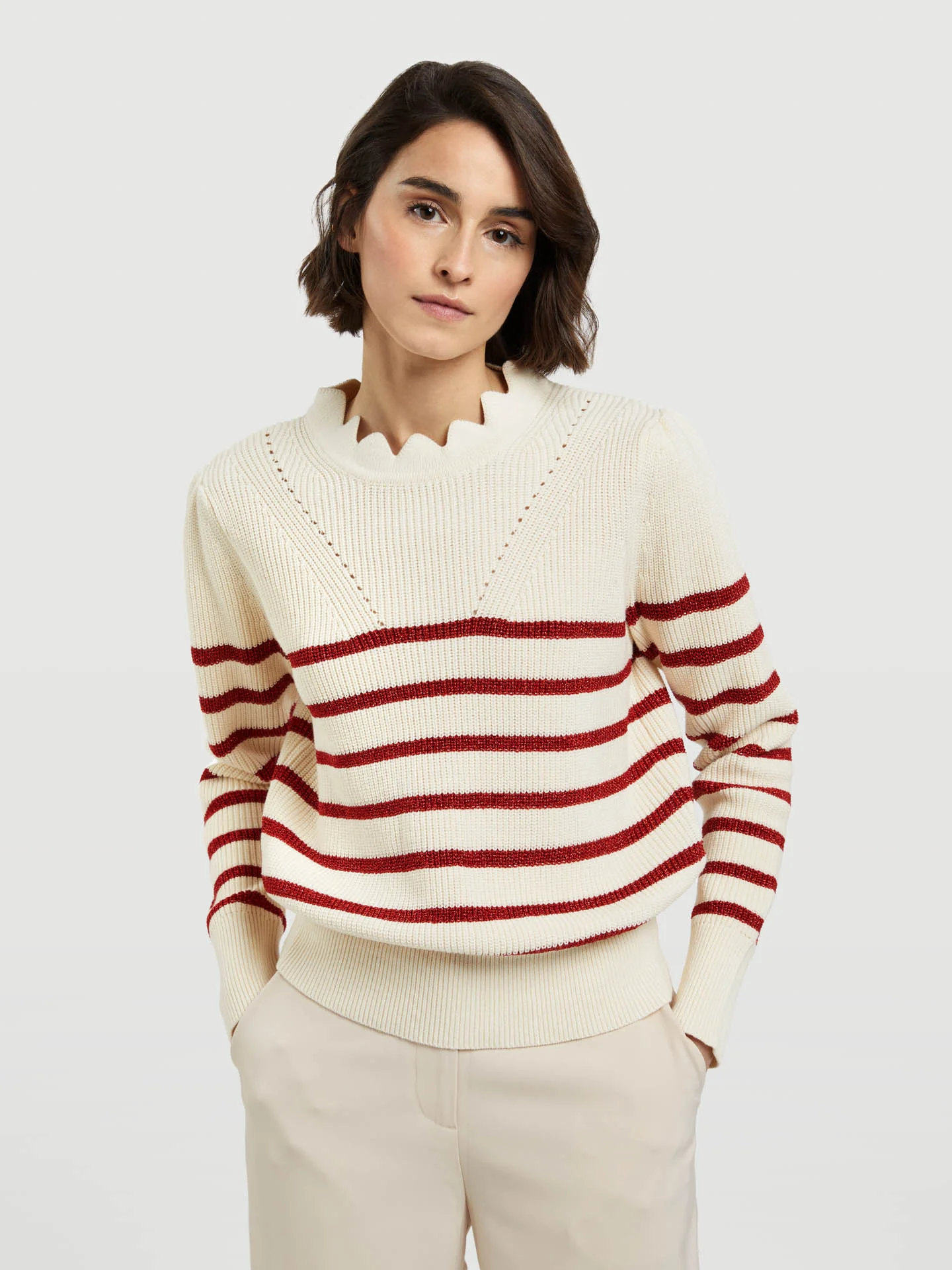 Striped Lurex Sweater
