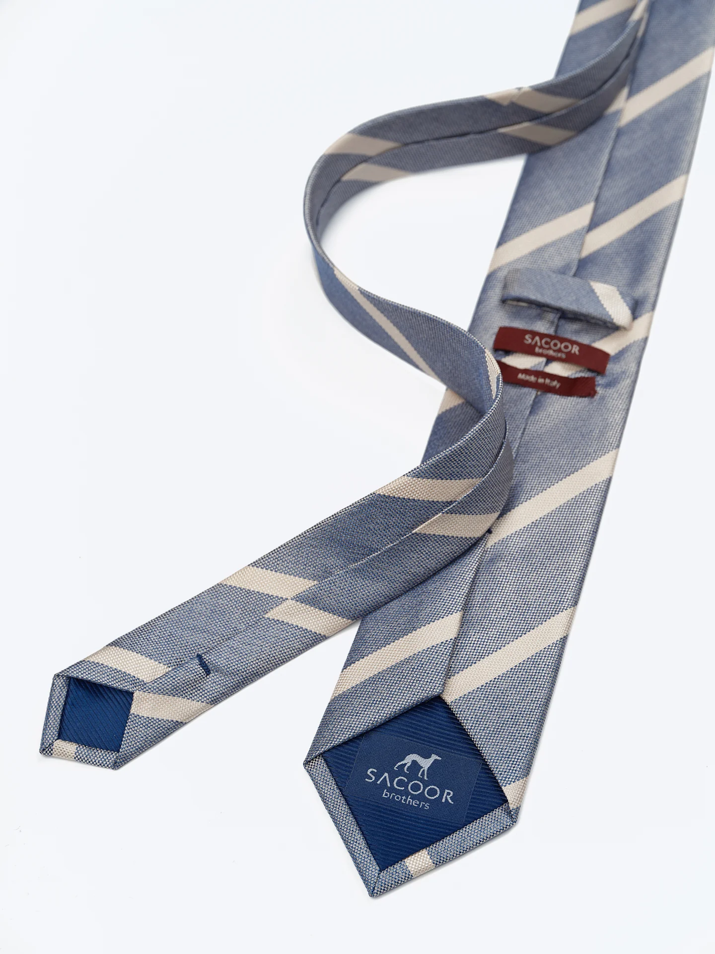Striped Pattern 100% Silk Tie 7,5cm - Image 3