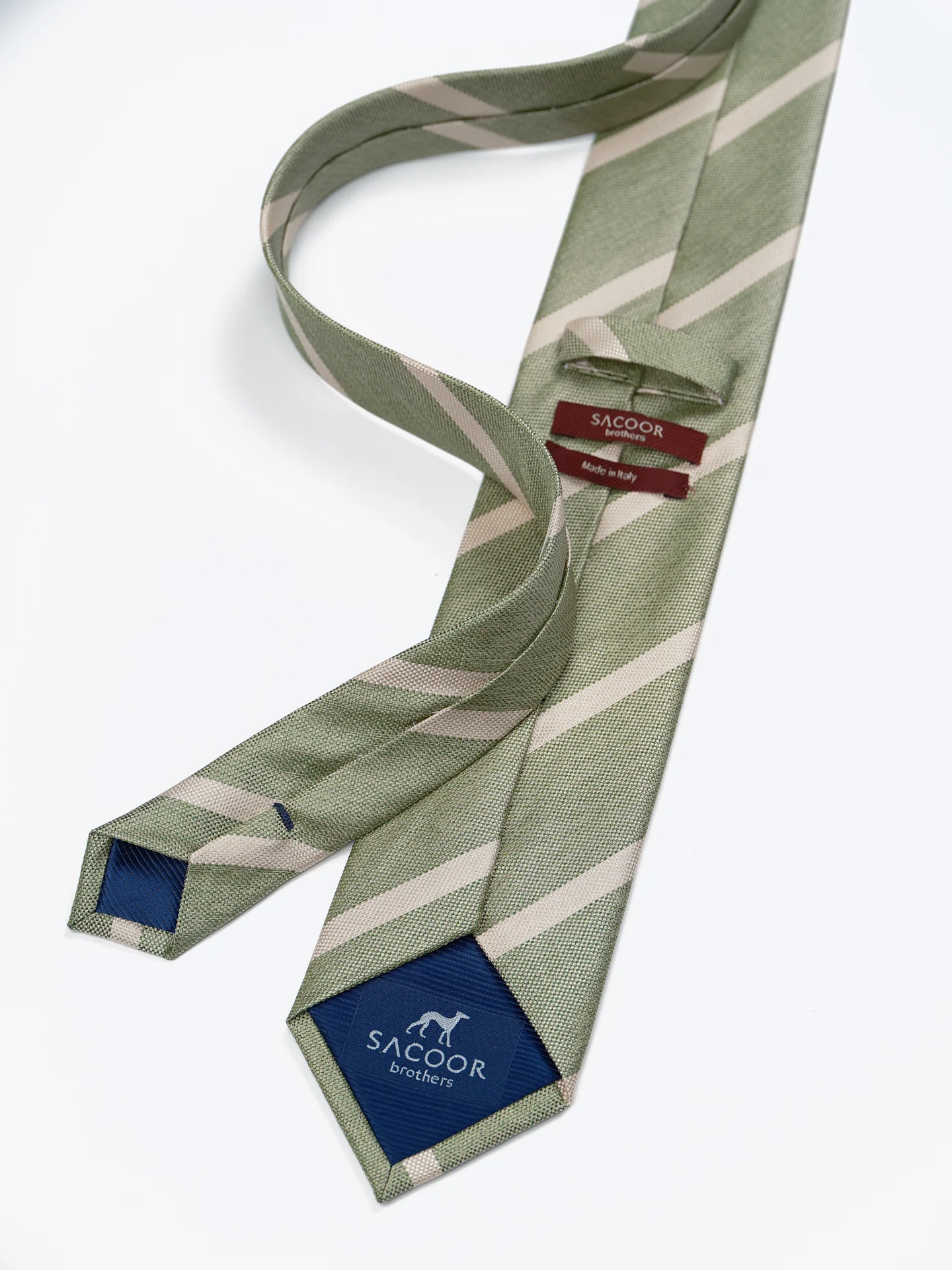 Striped Pattern 100% Silk Tie 7,5cm - Image 6