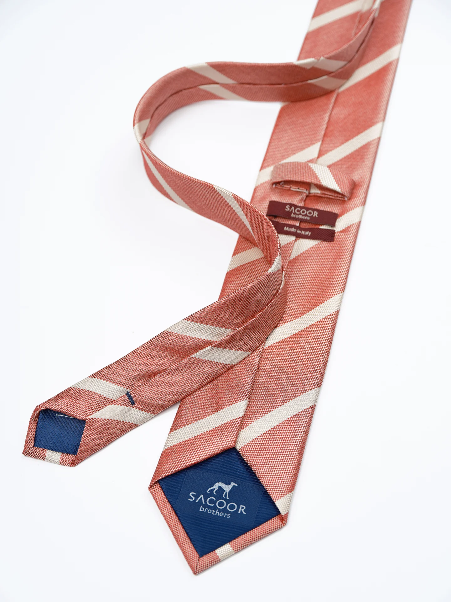 Striped Pattern 100% Silk Tie 7,5cm - Image 9
