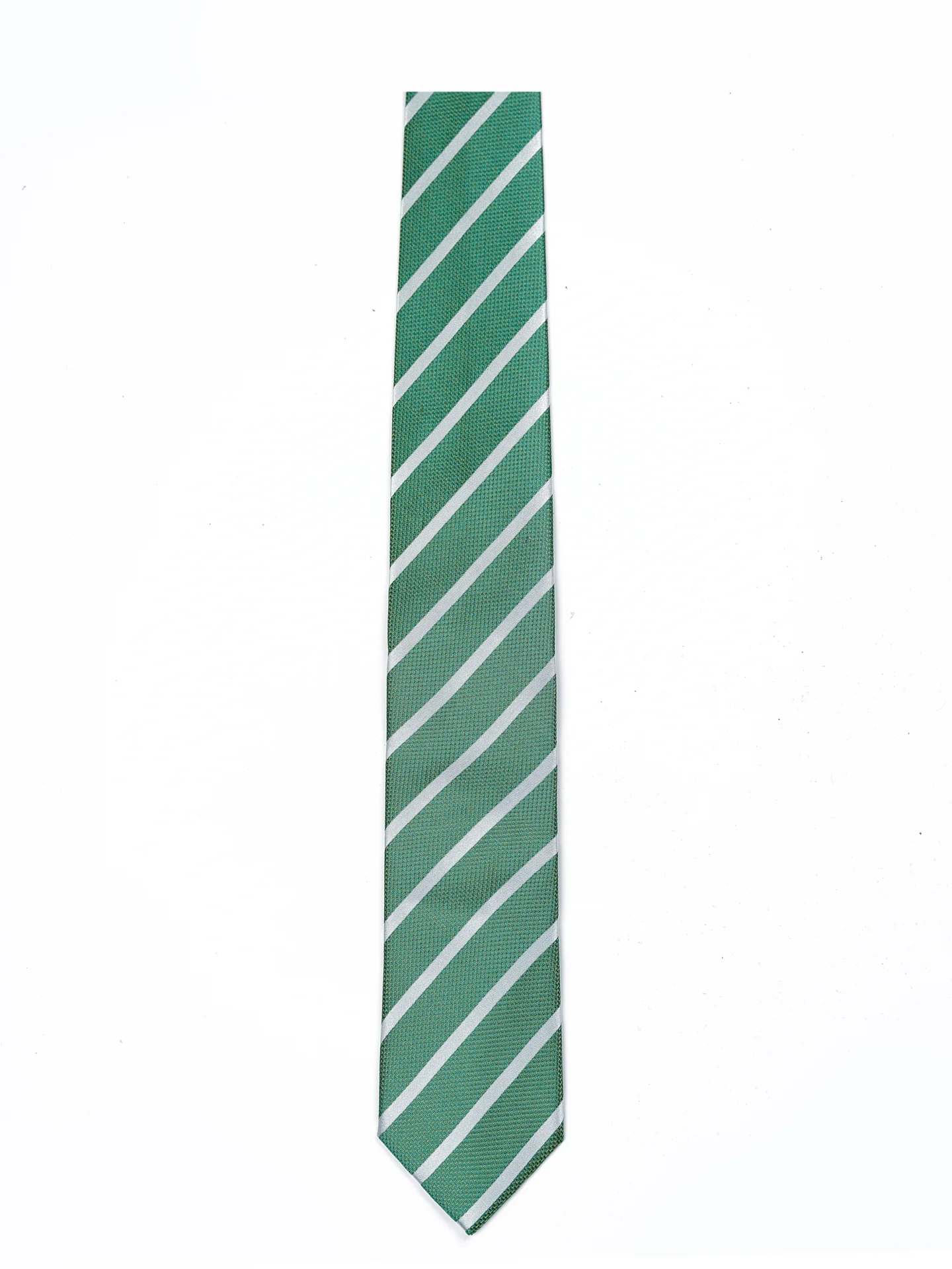 Striped Pattern 100% Silk Tie 7,5cm - Image 4