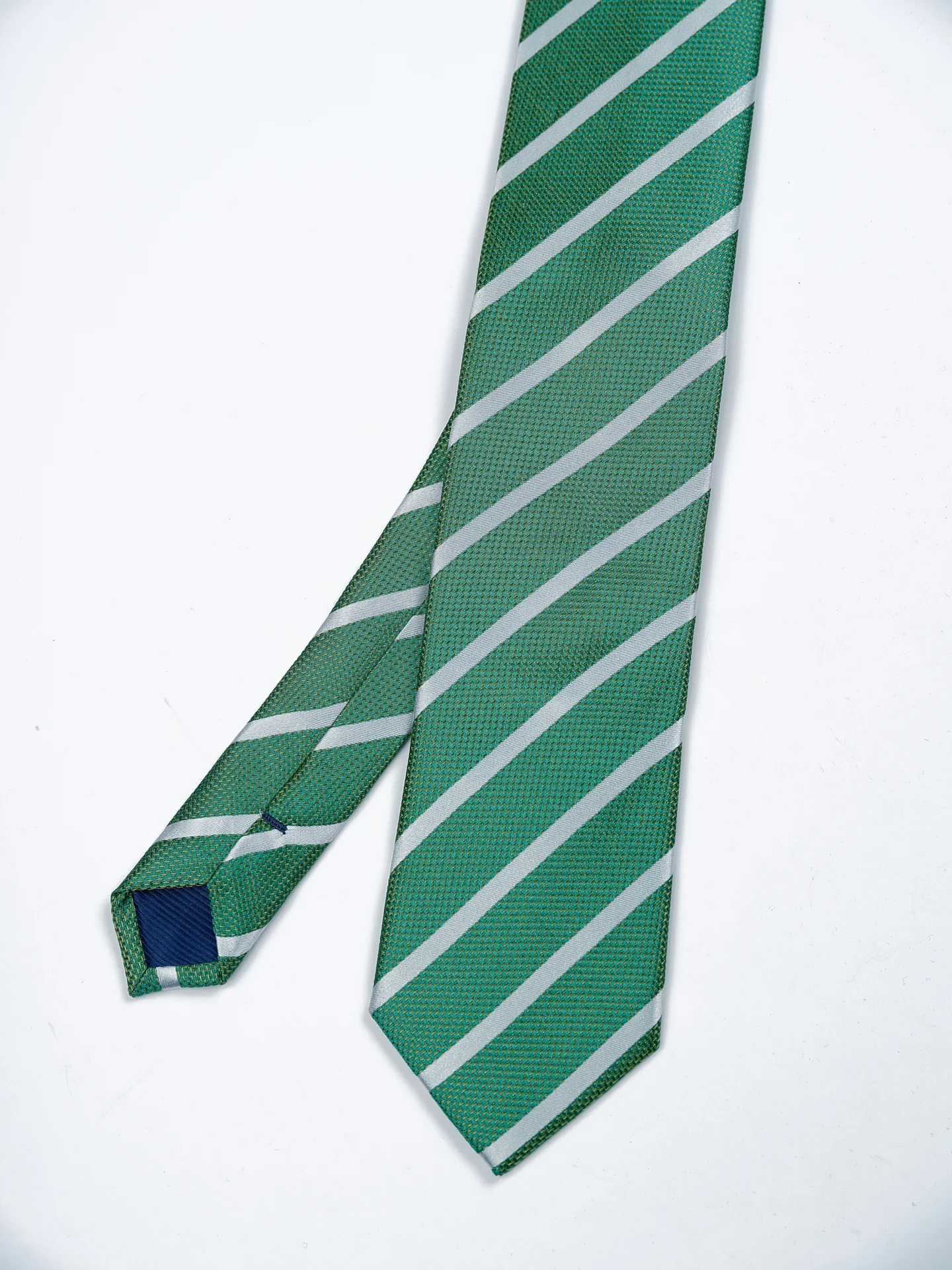 Striped Pattern 100% Silk Tie 7,5cm - Image 5