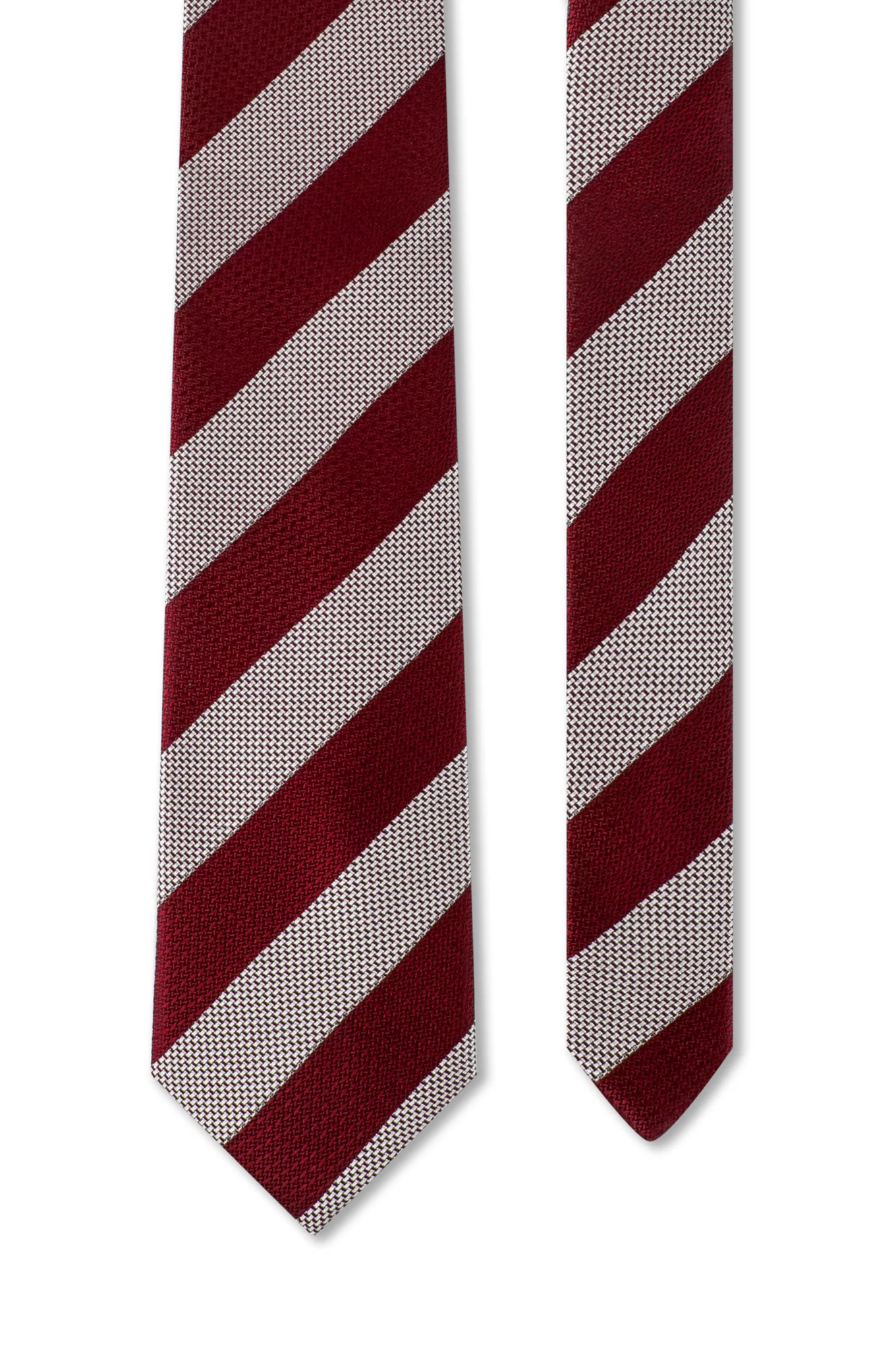 Striped Pattern 100% Silk Tie 7,5cm - Image 3