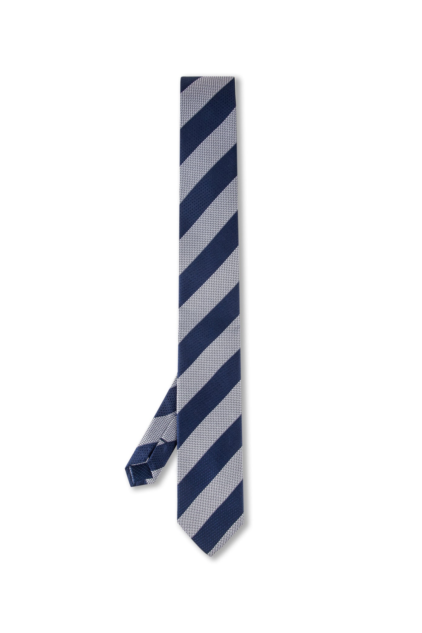 Striped Pattern 100% Silk Tie 7,5cm - Image 4