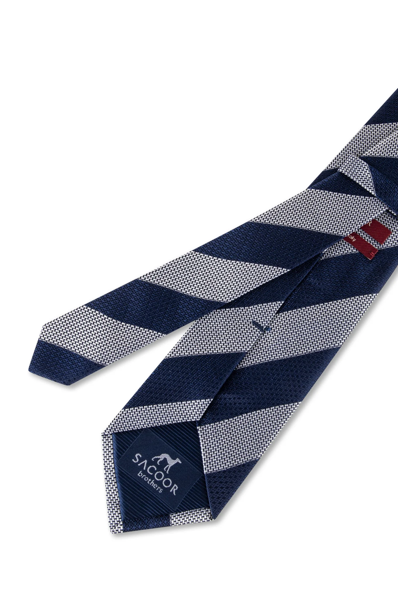 Striped Pattern 100% Silk Tie 7,5cm - Image 5