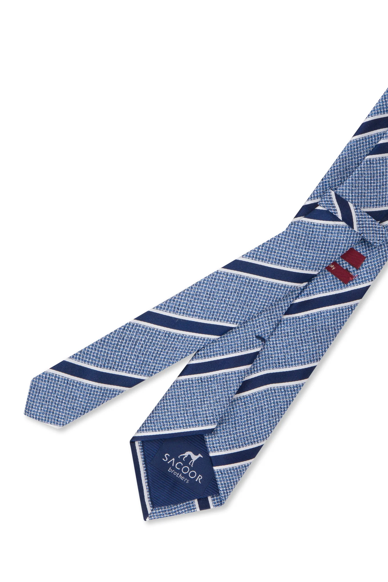 Striped Pattern 100% Silk Tie 7,5cm - Image 5