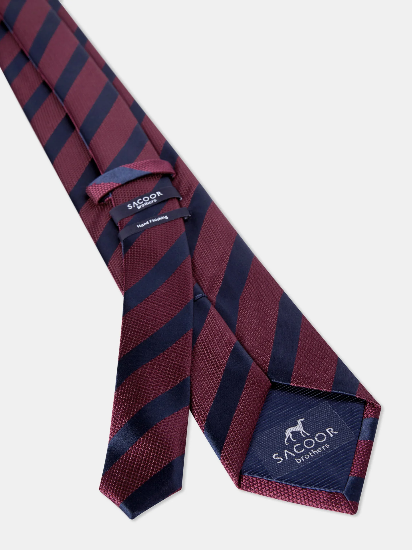 Striped Pattern 100% Silk Tie 7,5cm - Image 2