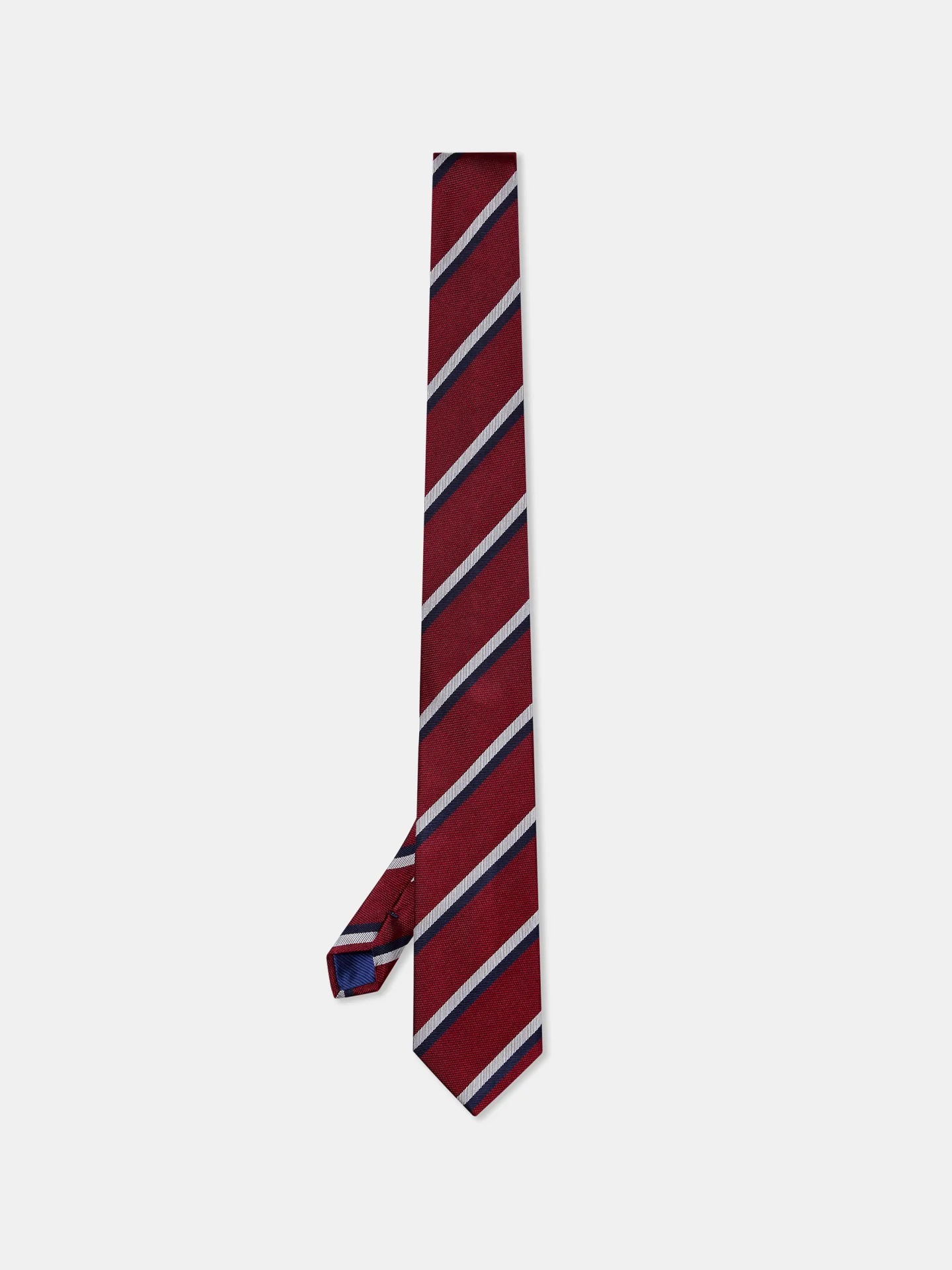 Striped Pattern 100% Silk Tie 7,5cm - Image 3
