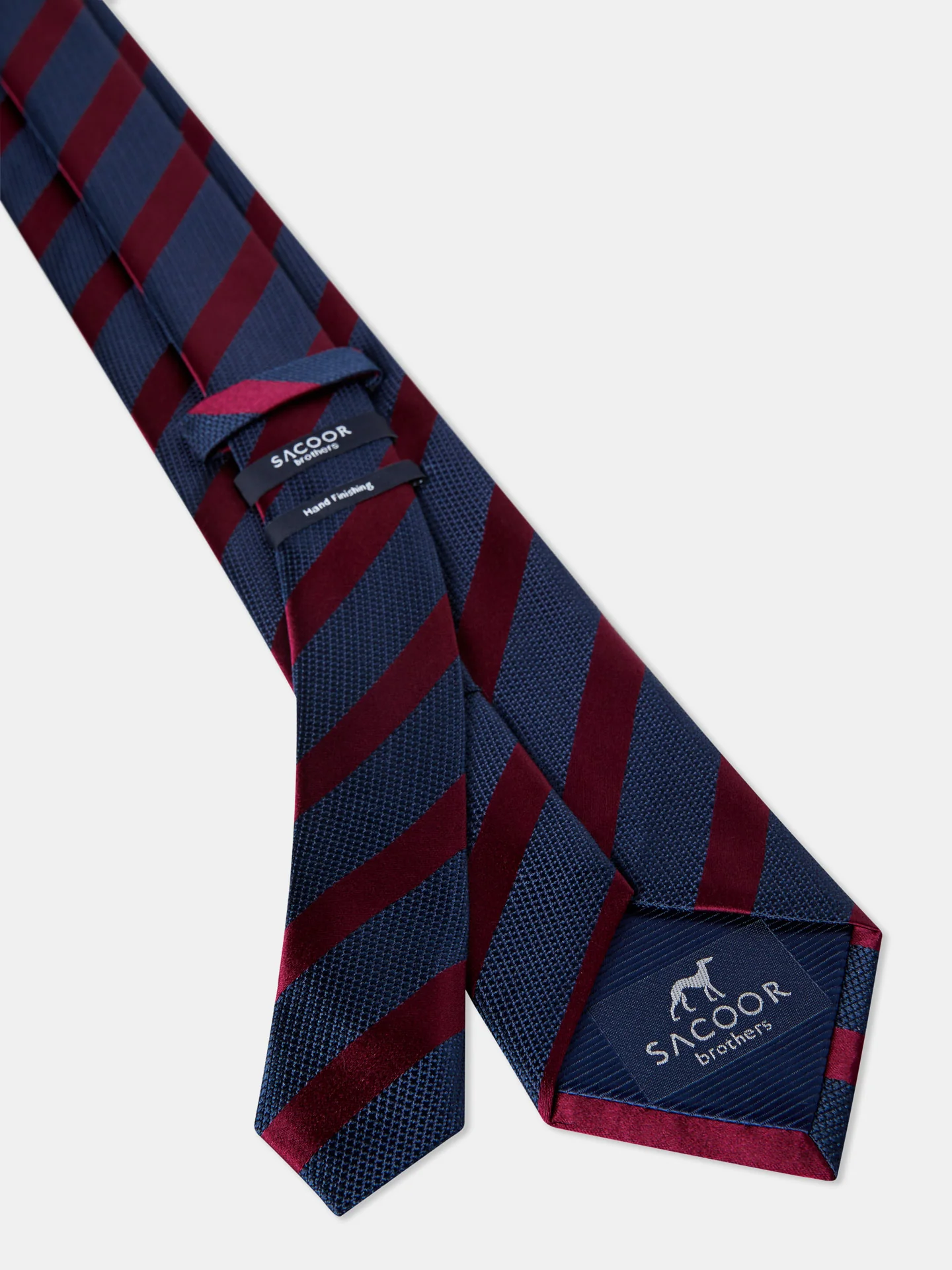 Striped Pattern 100% Silk Tie 7,5cm - Image 2
