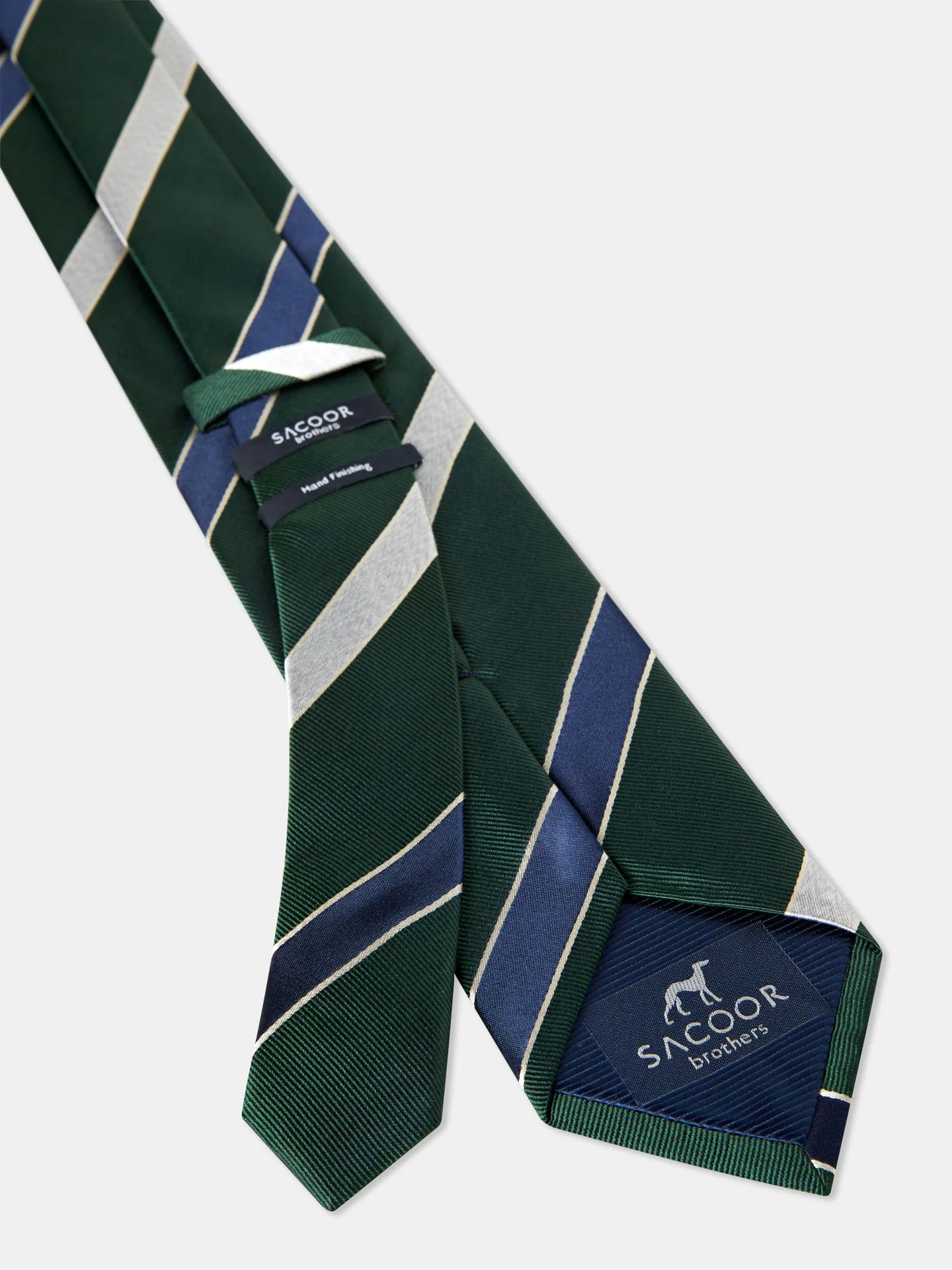 Striped Pattern 100% Silk Tie 7,5cm - Image 6