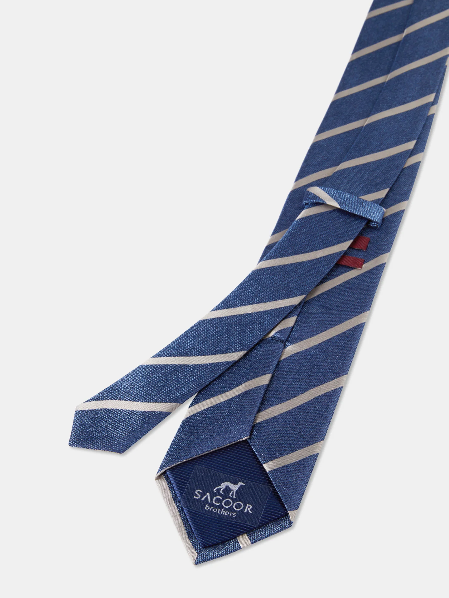 Striped Pattern 100% Silk Tie 7,5cm - Image 2