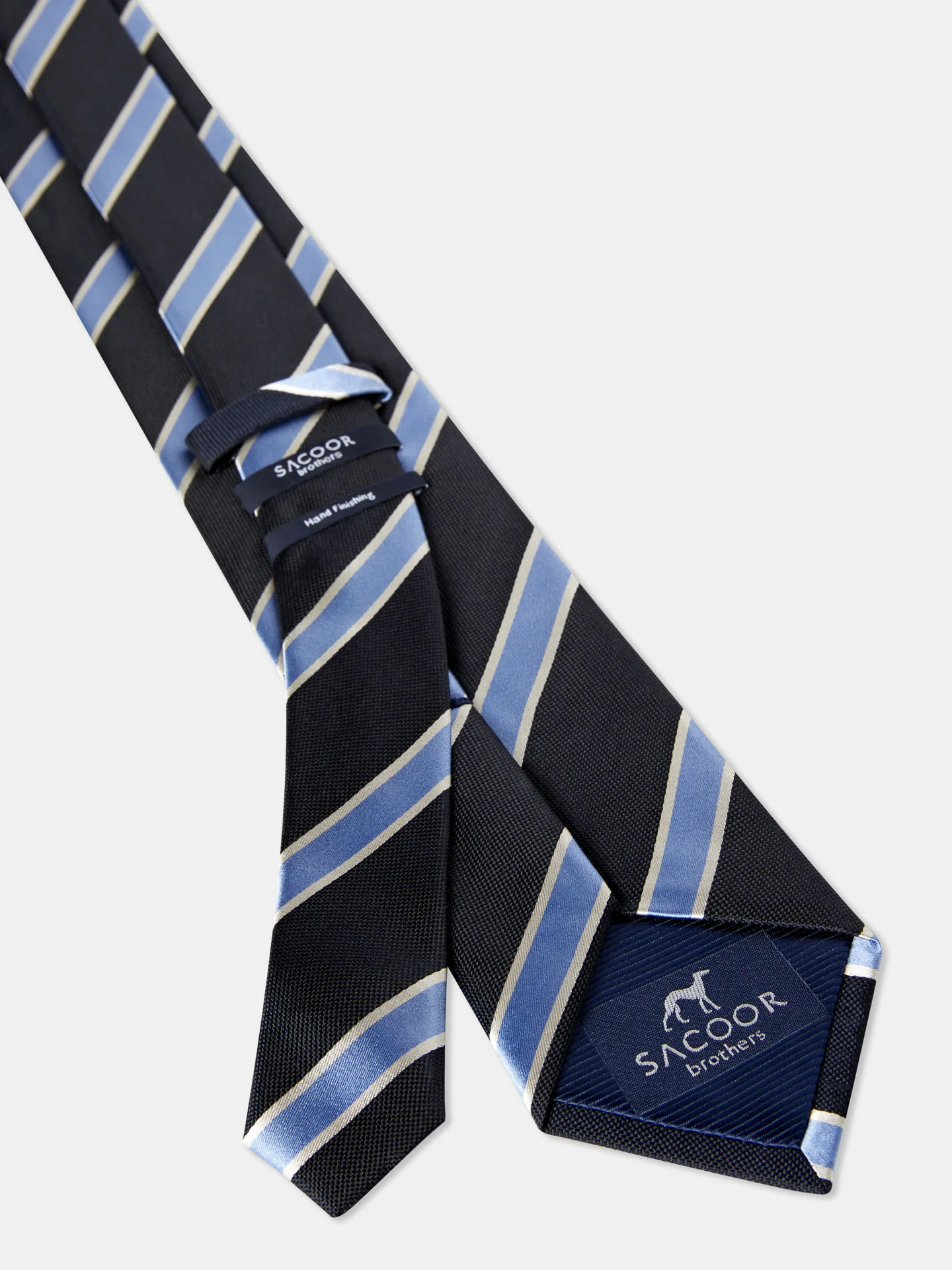 Striped Pattern 100% Silk Tie 7,5cm - Image 2