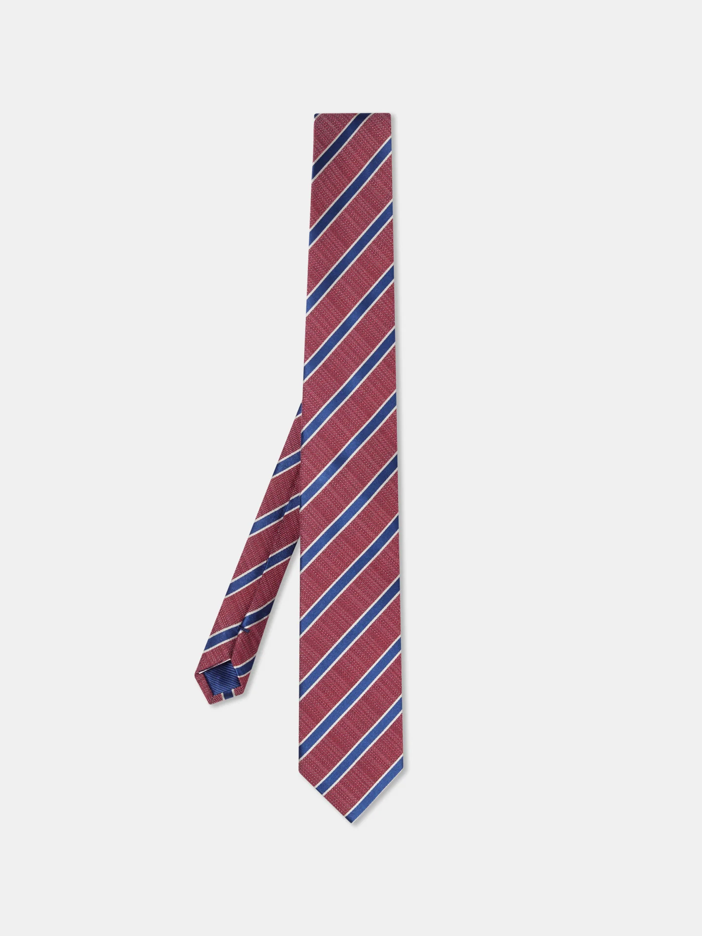 Striped Pattern 100% Silk Tie 7,5cm - Image 3