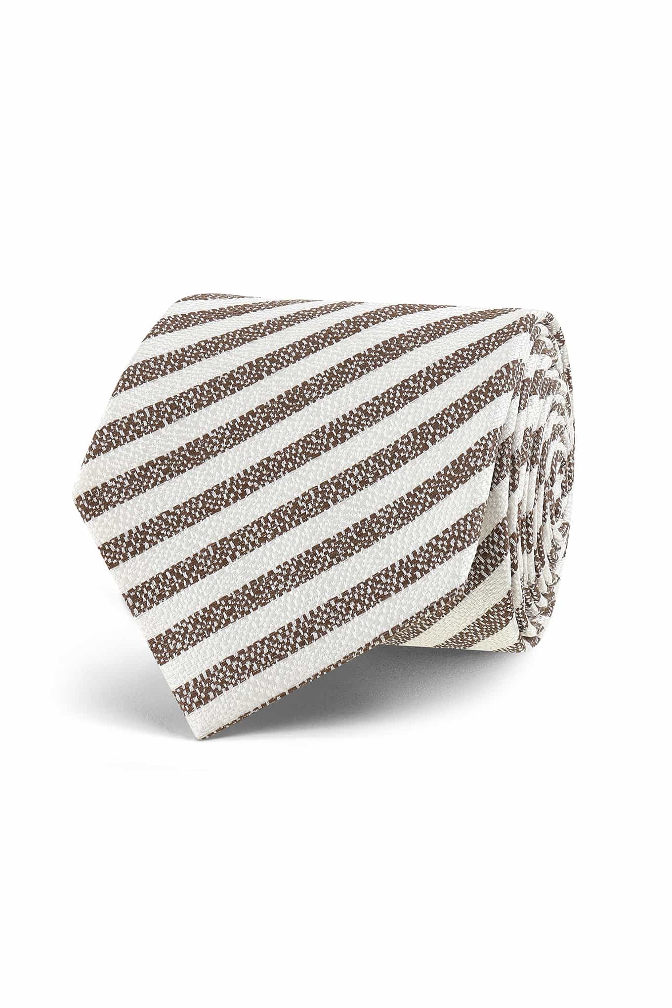 Striped Pattern Tie 100% Silk 7cm