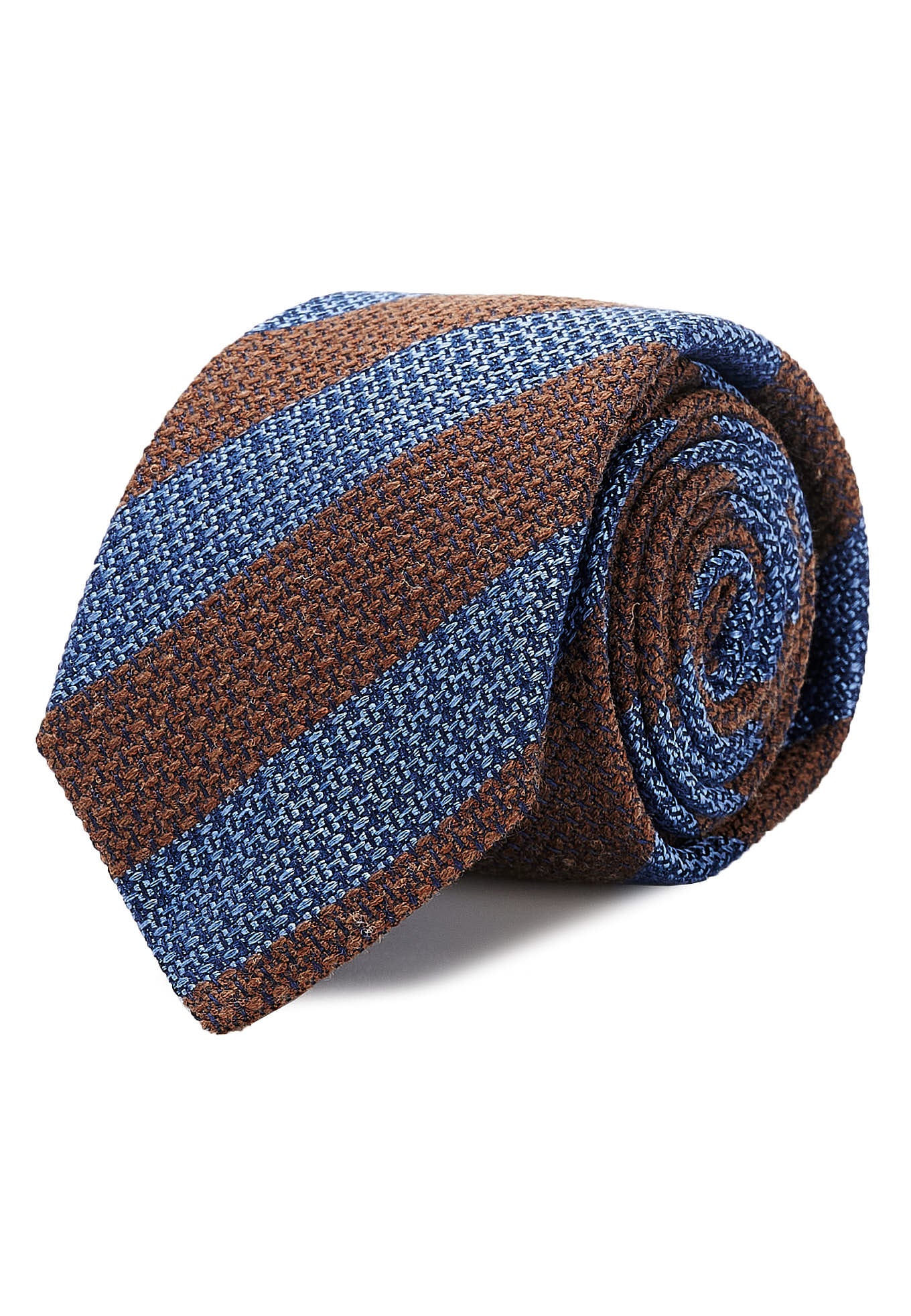Striped Pattern Tie 100% Silk 7cm