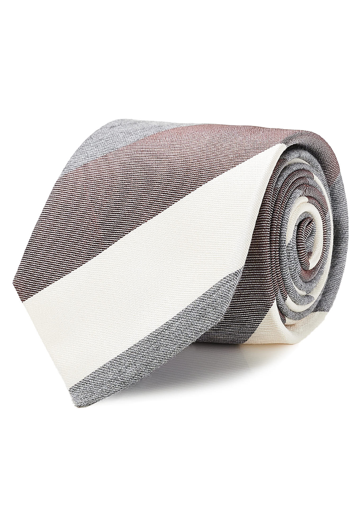 Striped Pattern Tie 100% Silk 7cm