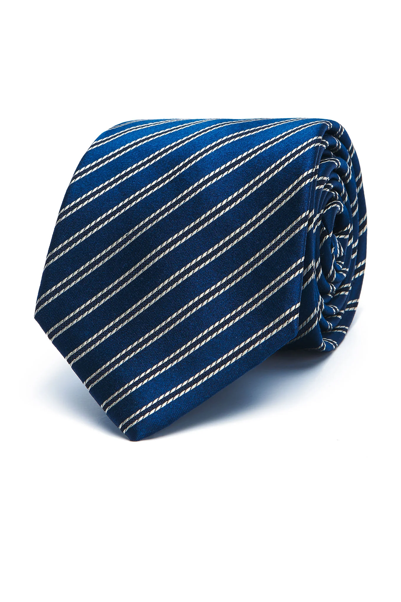 Striped Pattern Tie 100% Silk 8cm - Image 3