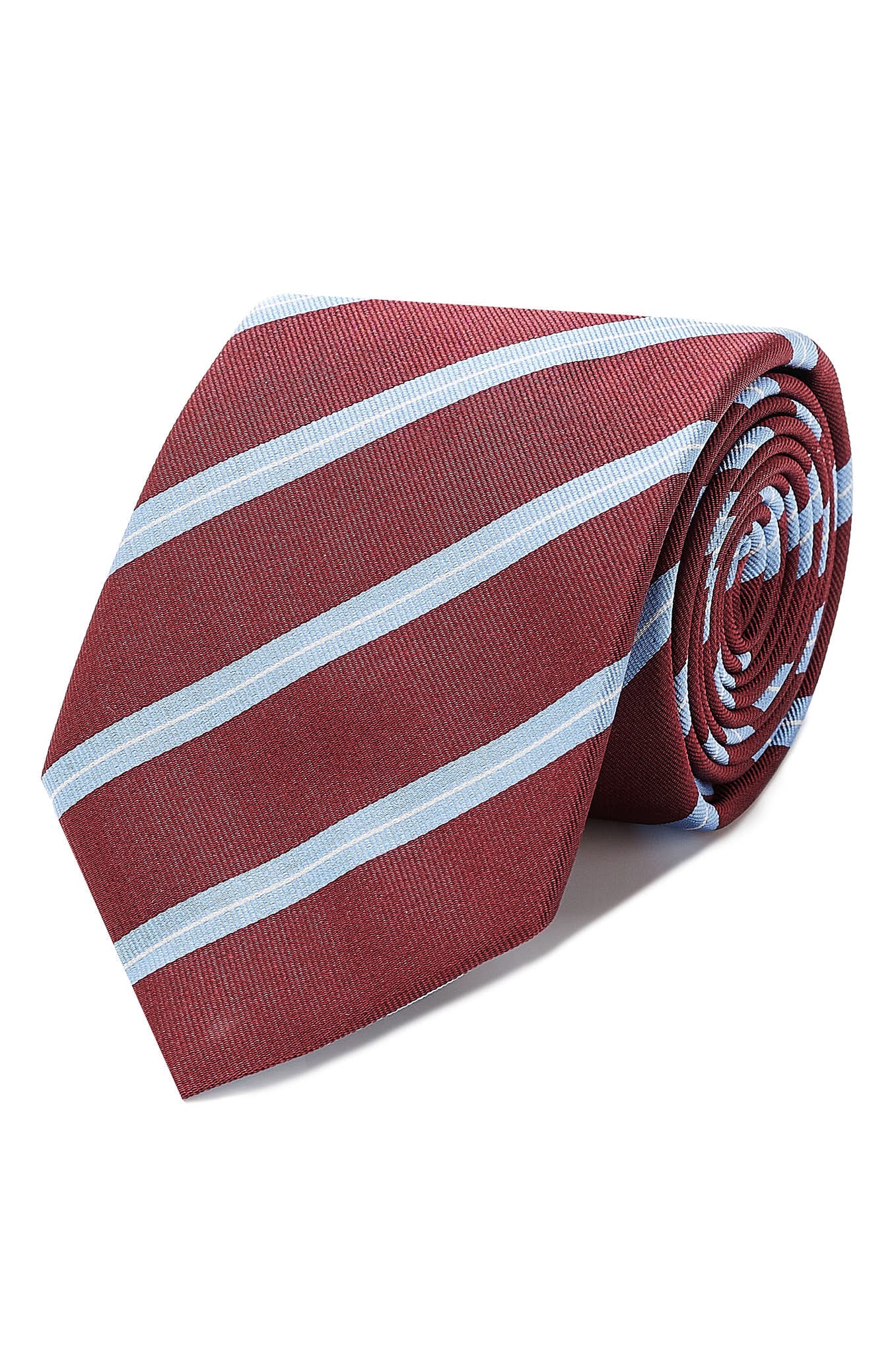 Striped Pattern Tie 100% Silk 8cm