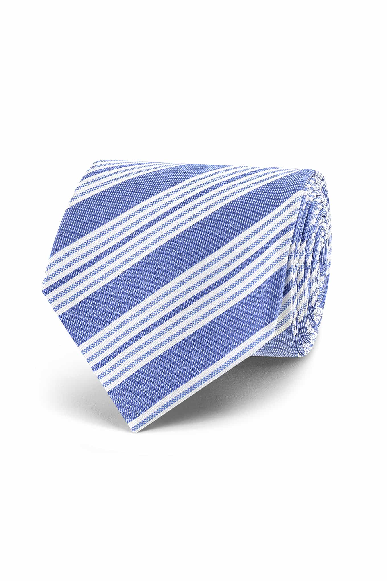 Striped Pattern Tie 100% Silk 8cm
