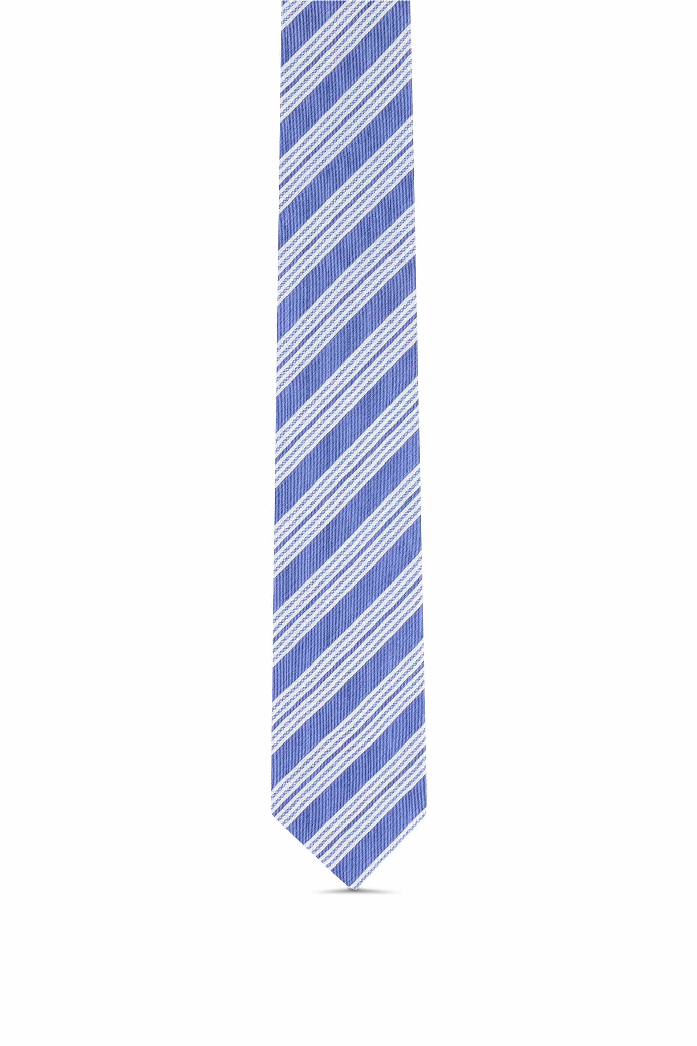 Striped Pattern Tie 100% Silk 8cm - Image 2