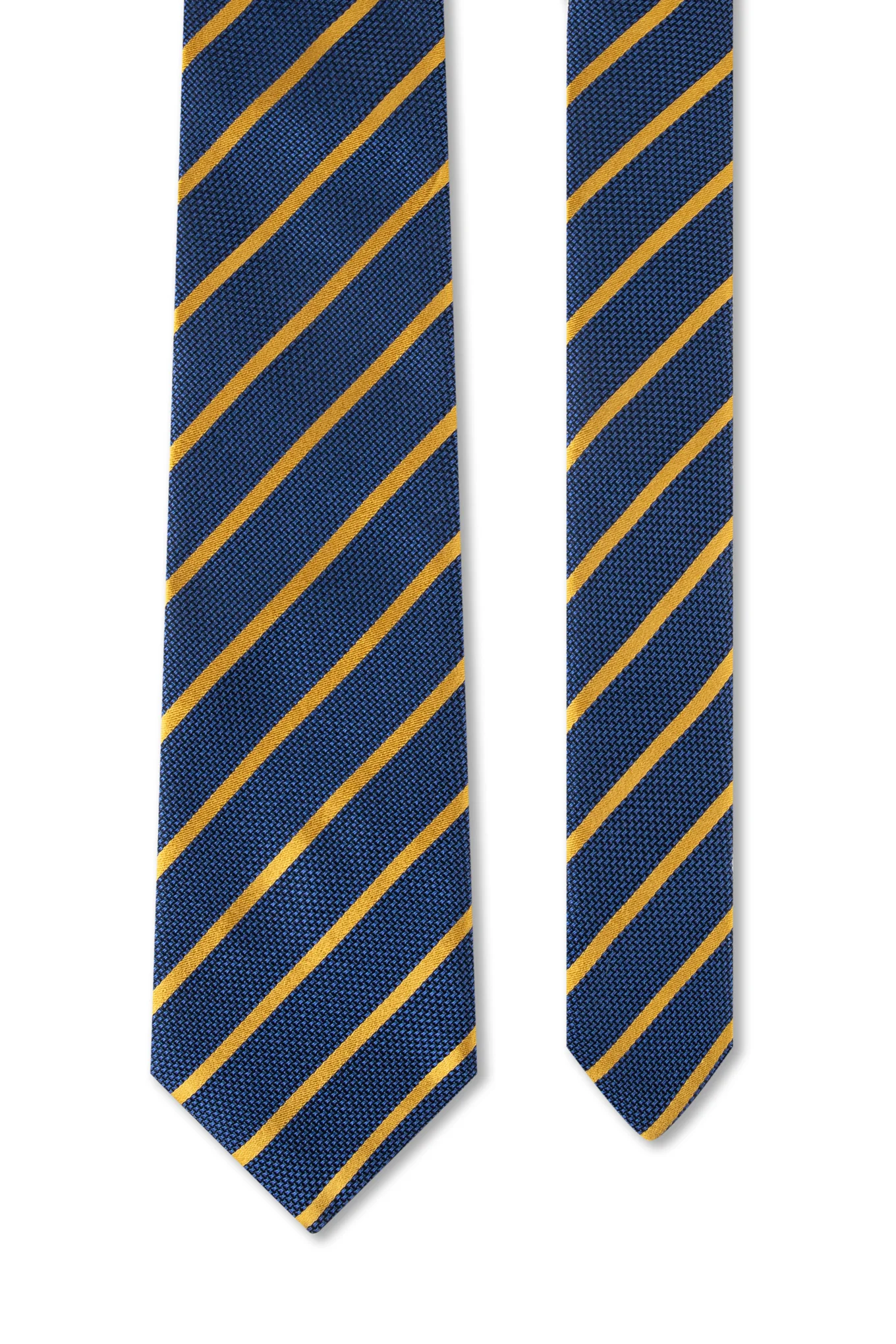 Striped Pattern Tie 100% Silk 8cm - Image 3