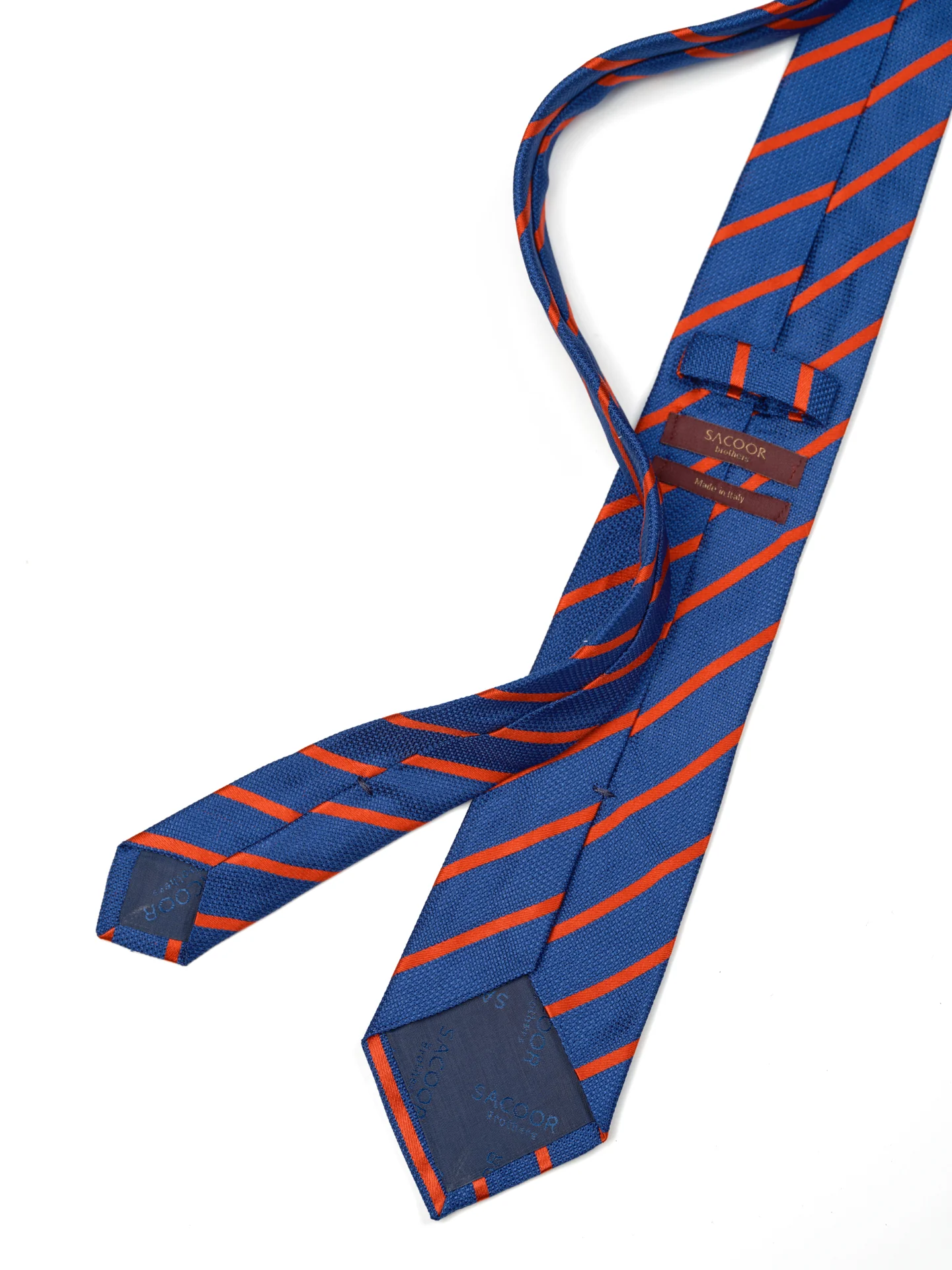 Striped Pattern Tie 100% Silk 8cm - Image 9