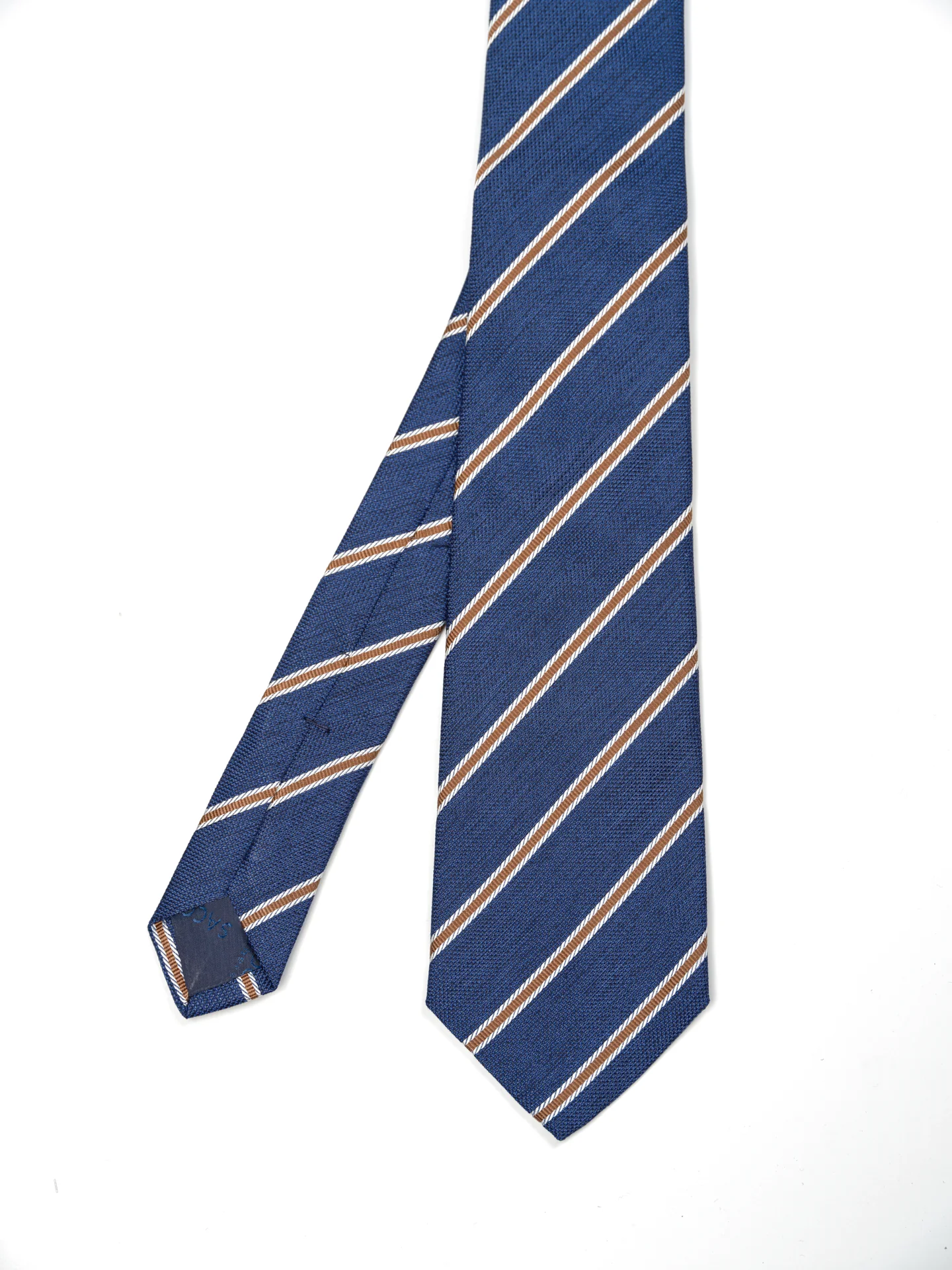 Striped Pattern Tie 100% Silk 8cm - Image 2