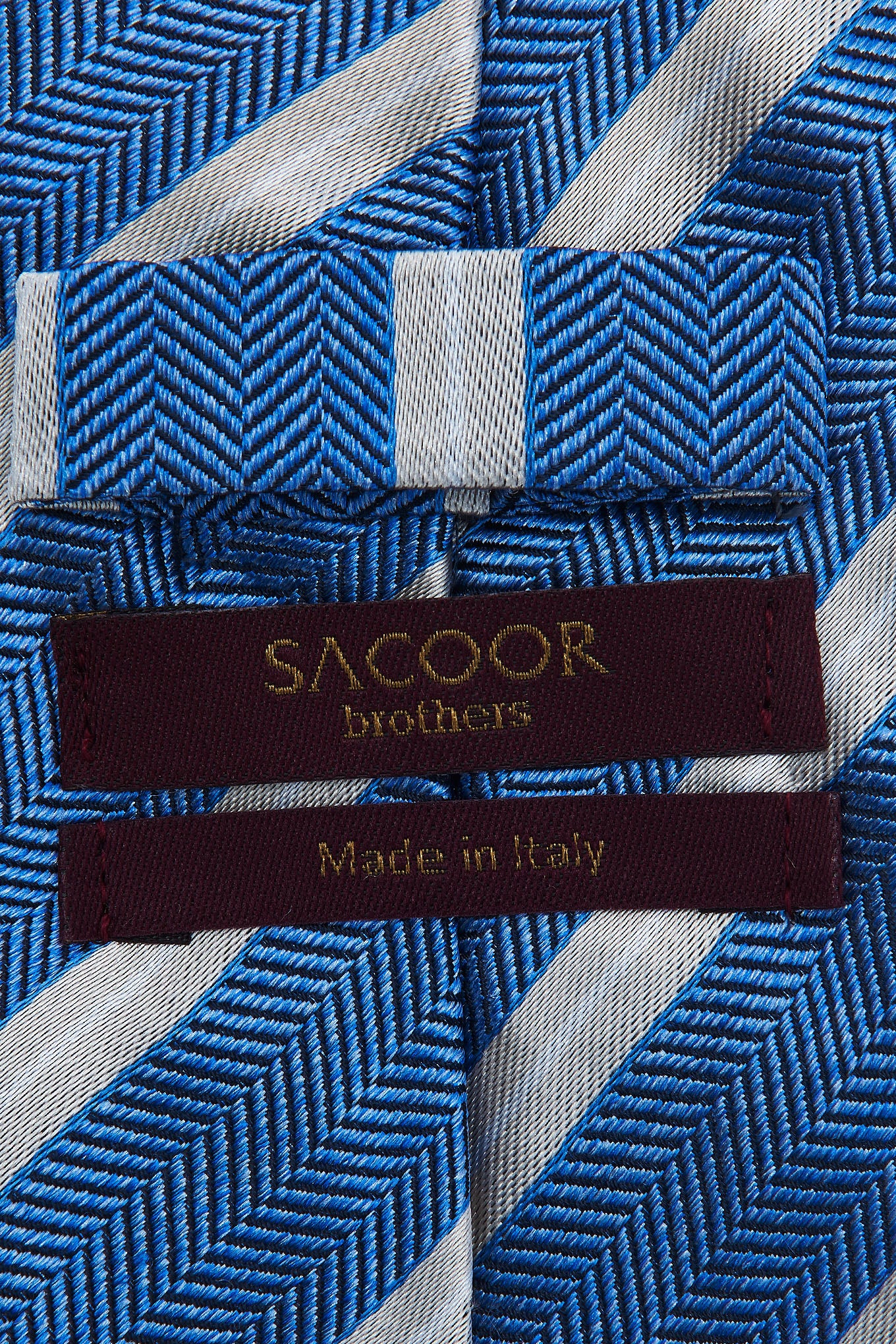 Striped Pattern Tie 100% Silk 8cm - Image 12