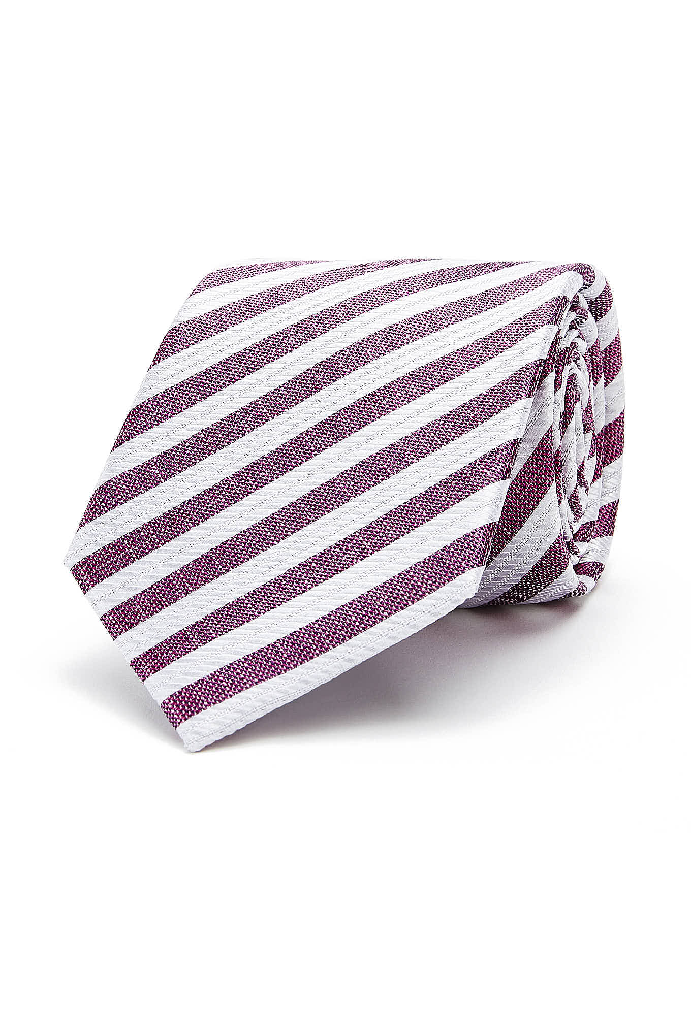 Striped Pattern Tie 100% Silk 8cm - Image 11