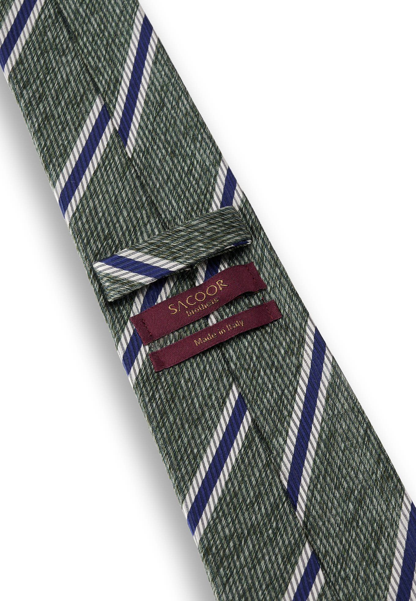 Striped Pattern Tie 100% Silk 8cm - Image 6