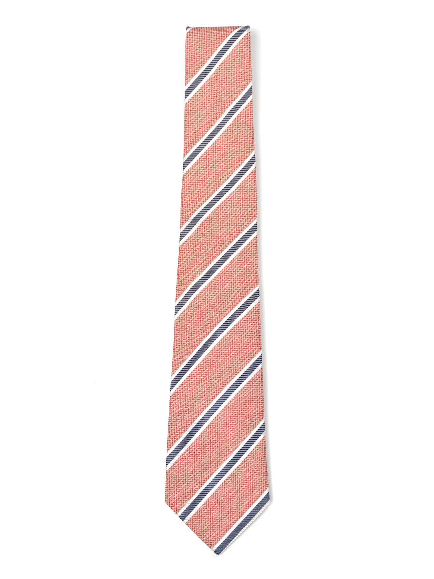 Striped Pattern Tie 100% Silk 8cm - Image 7