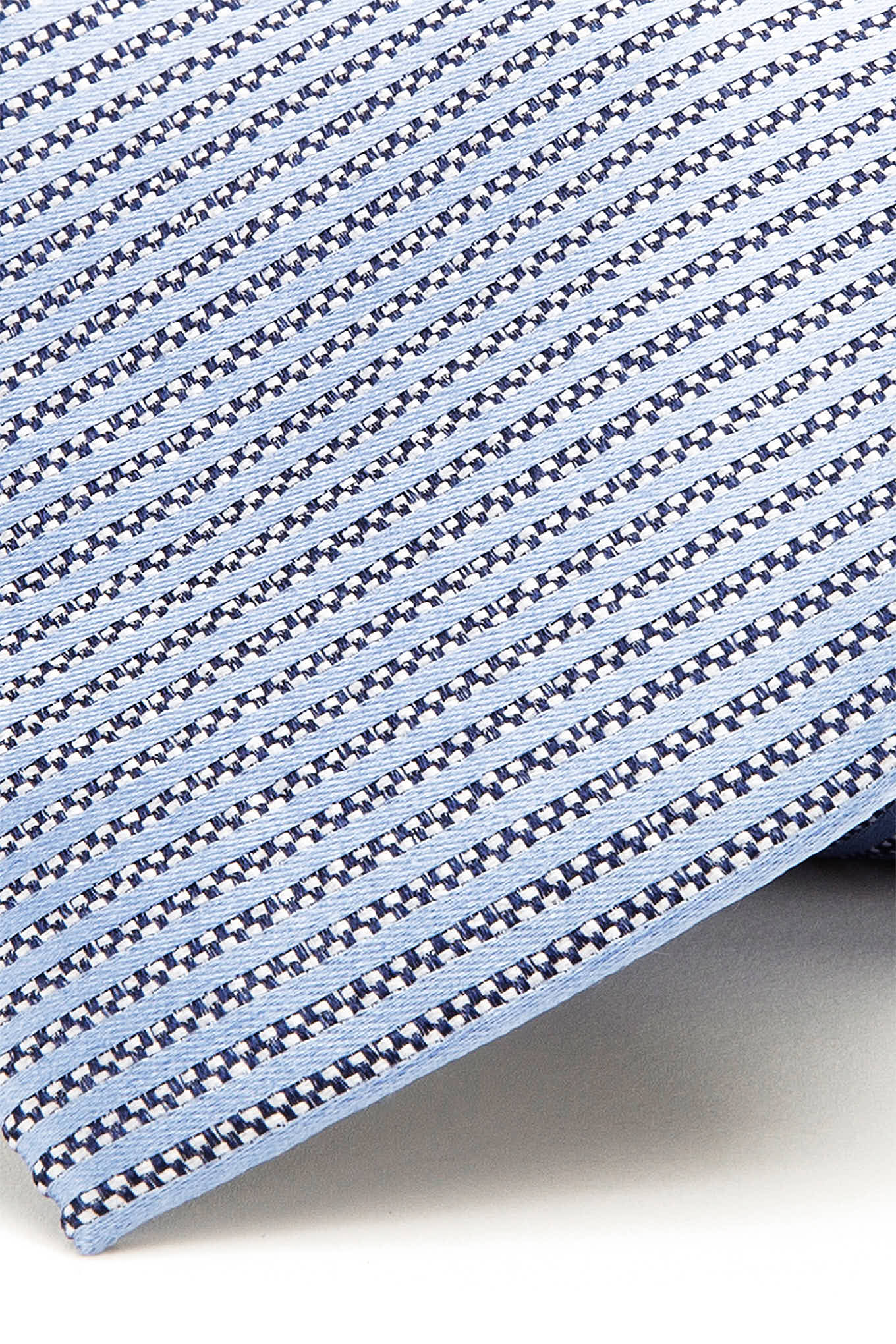 Striped Pattern Tie 100% Silk 8cm - Image 4