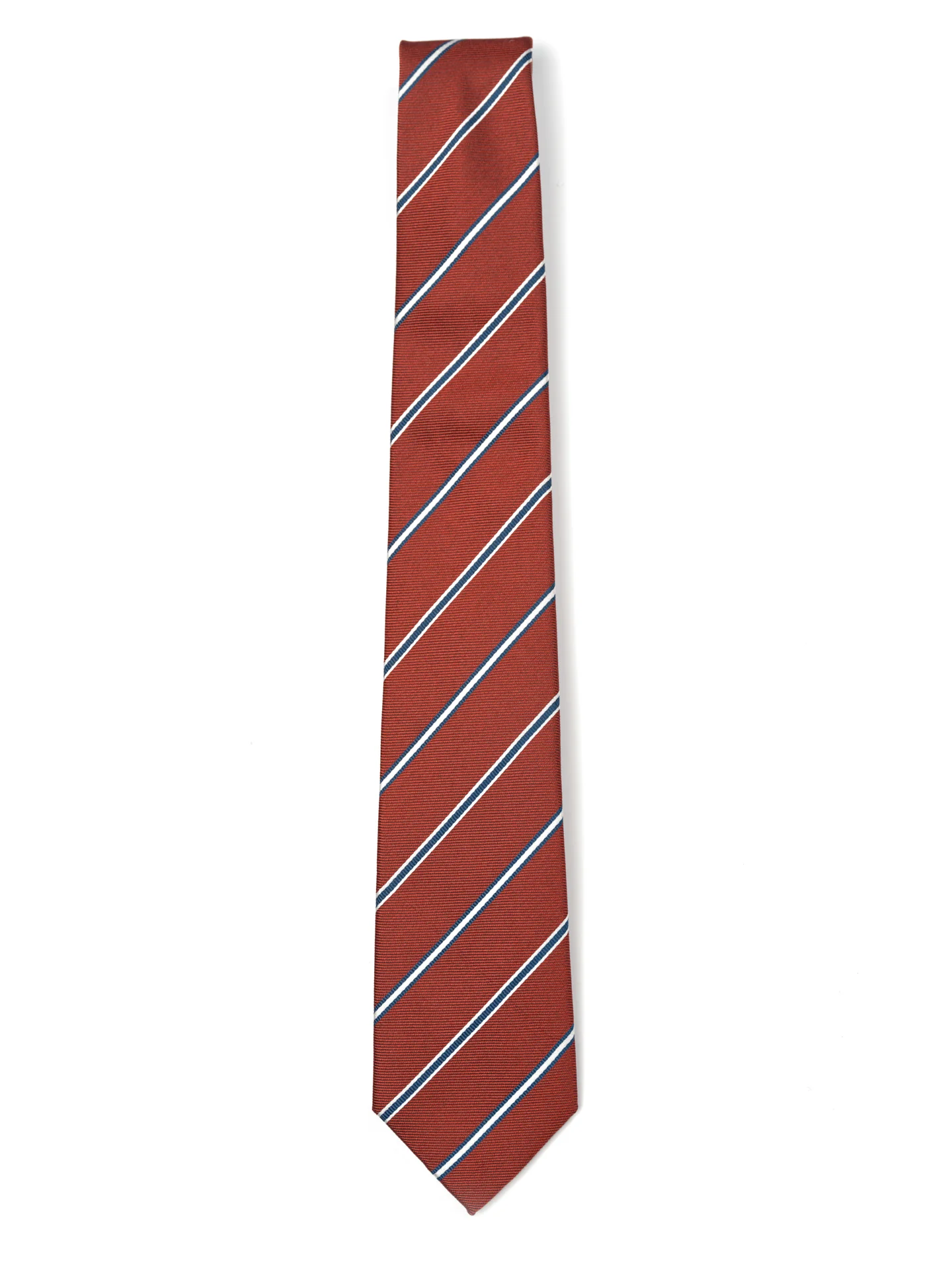 Striped Pattern Tie 100% Silk 8cm