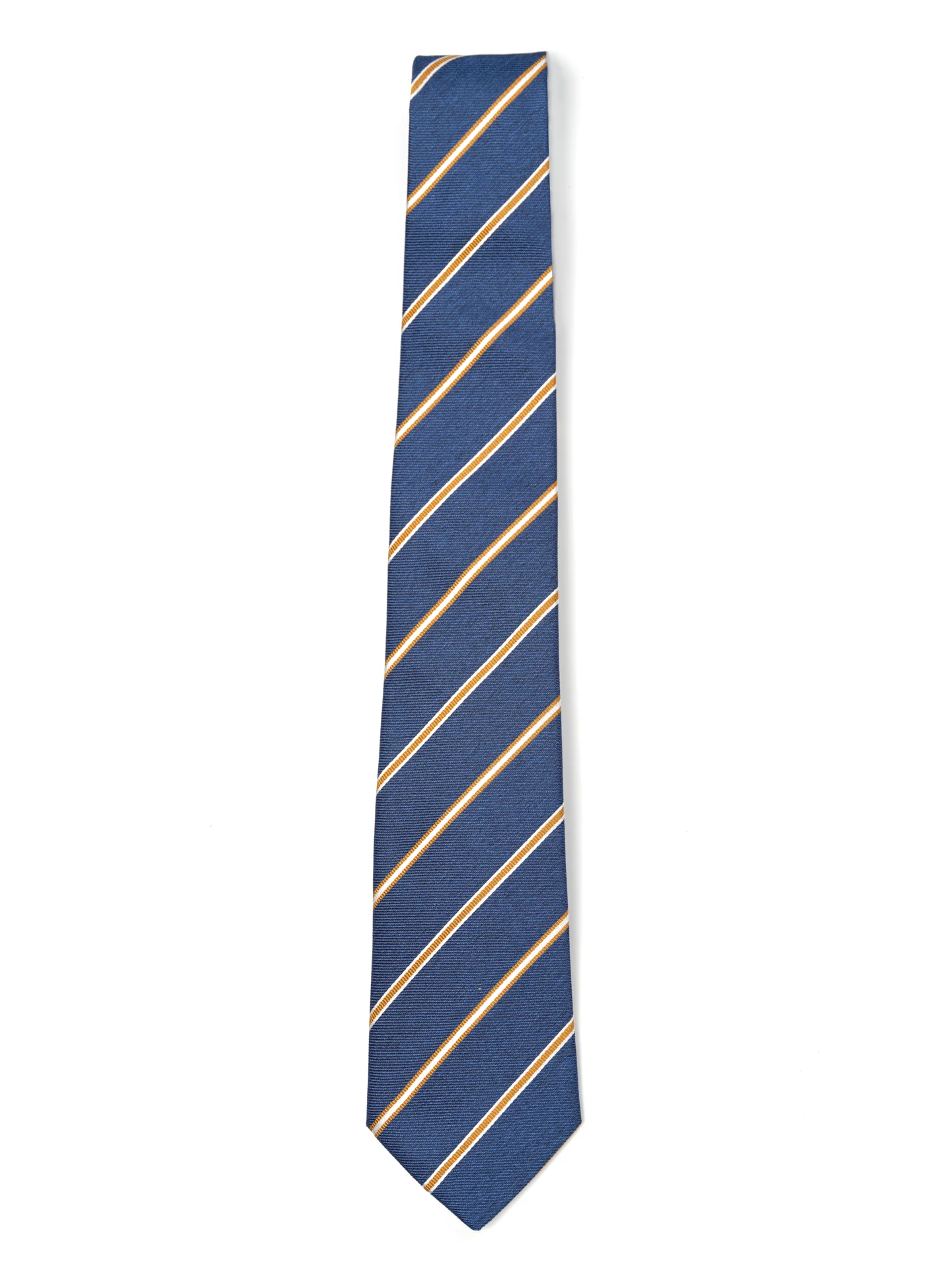 Striped Pattern Tie 100% Silk 8cm - Image 4