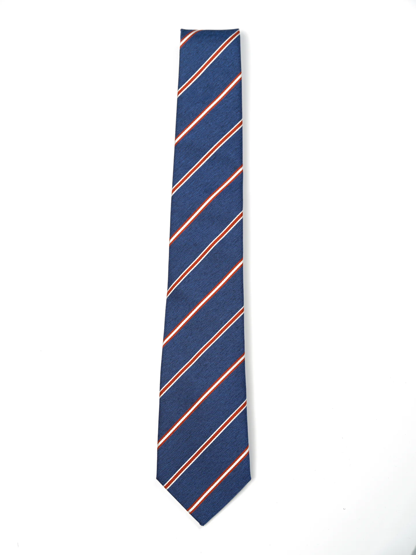 Striped Pattern Tie 100% Silk 8cm - Image 7