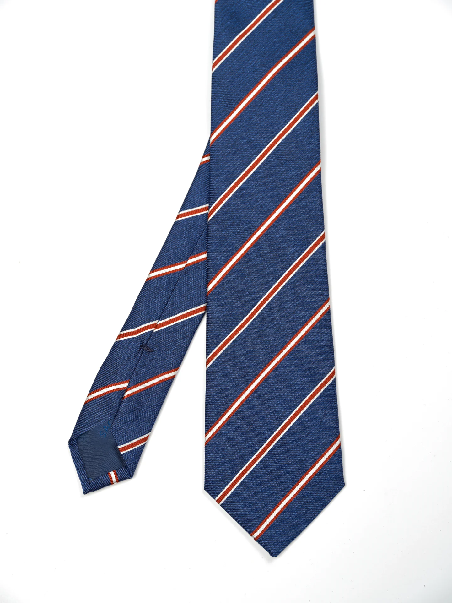 Striped Pattern Tie 100% Silk 8cm - Image 8