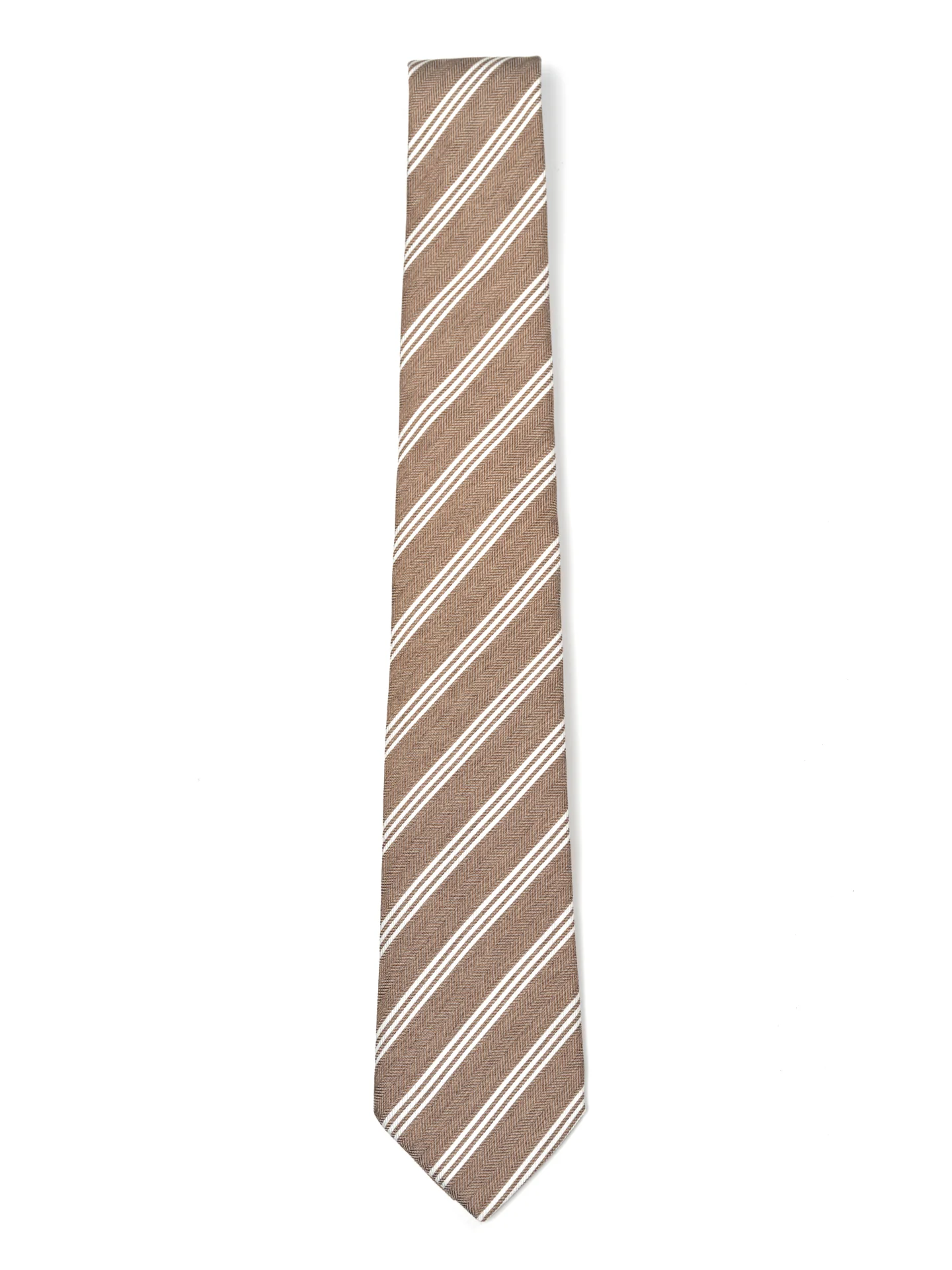 Striped Pattern Tie 100% Silk 8cm