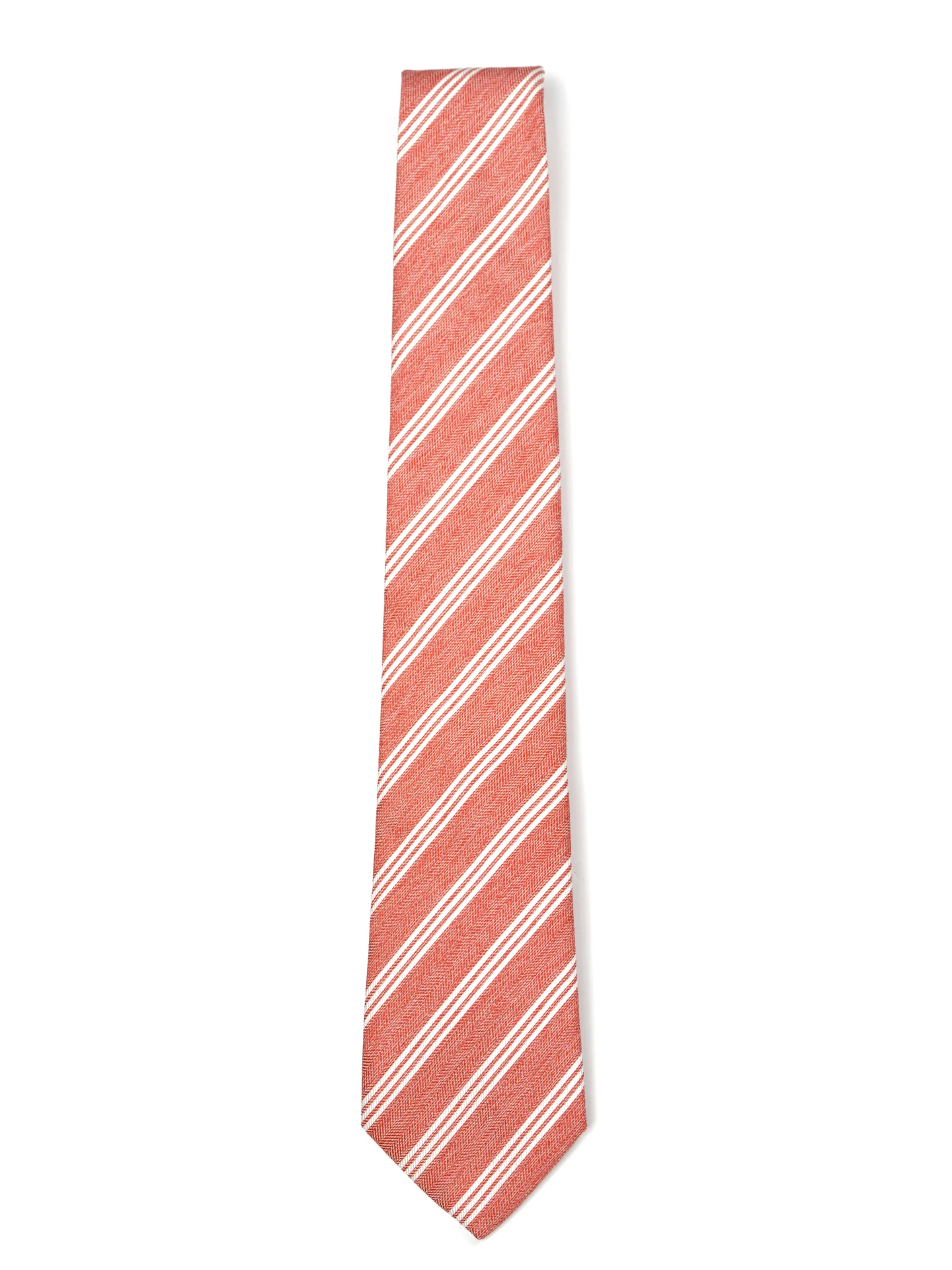 Striped Pattern Tie 100% Silk 8cm - Image 10
