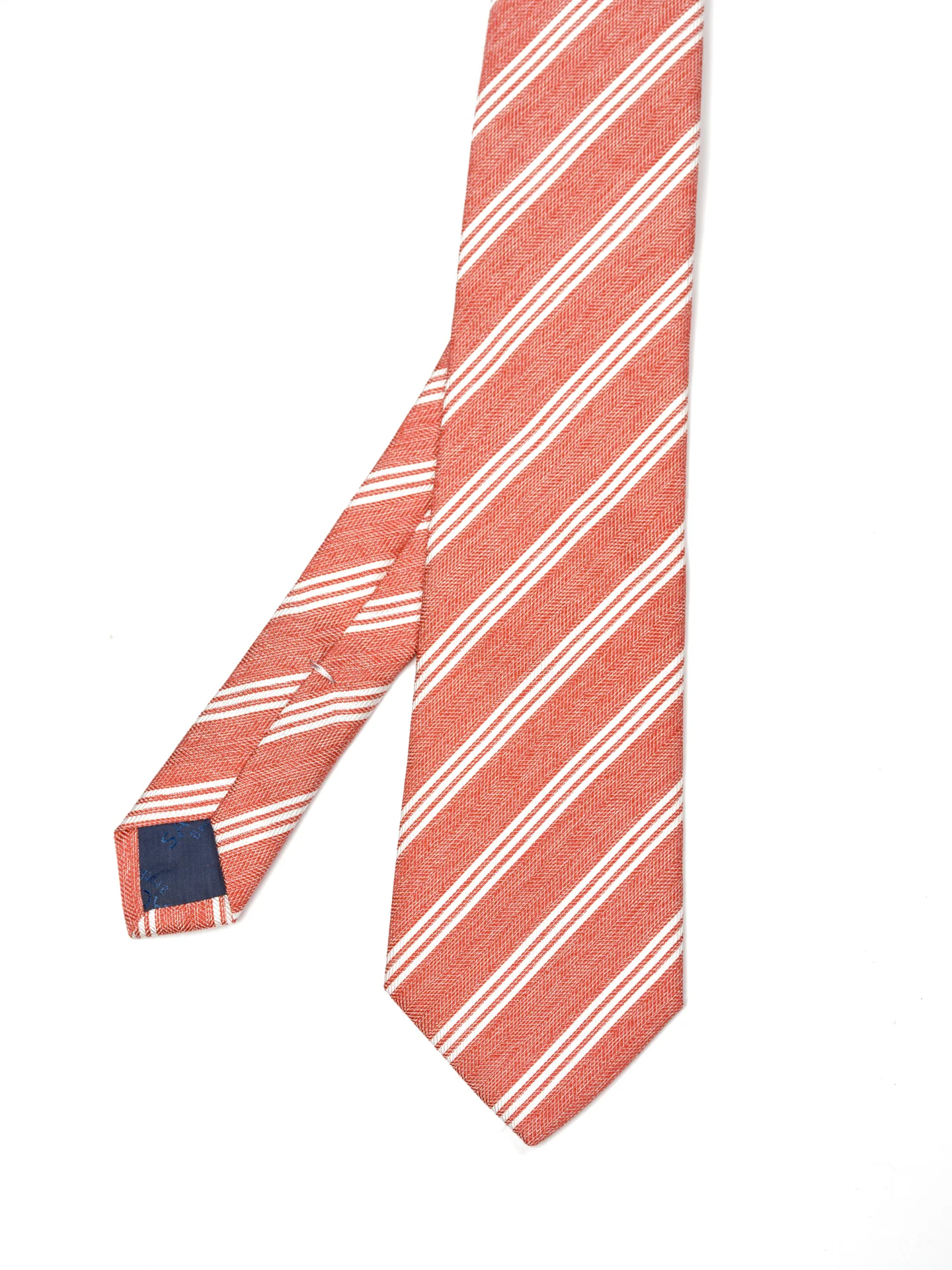 Striped Pattern Tie 100% Silk 8cm - Image 11