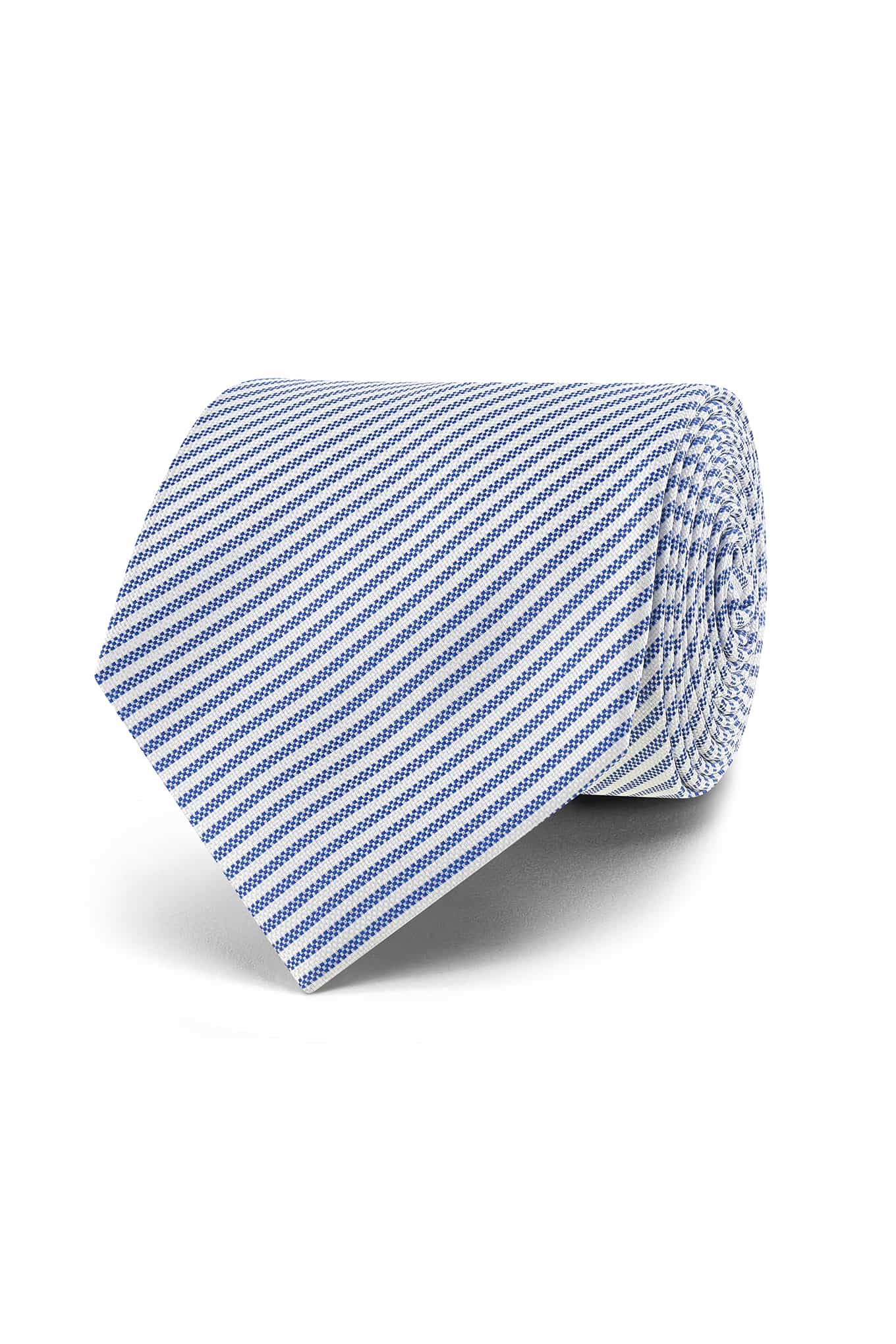 Striped Pattern Tie 100% Silk 8cm