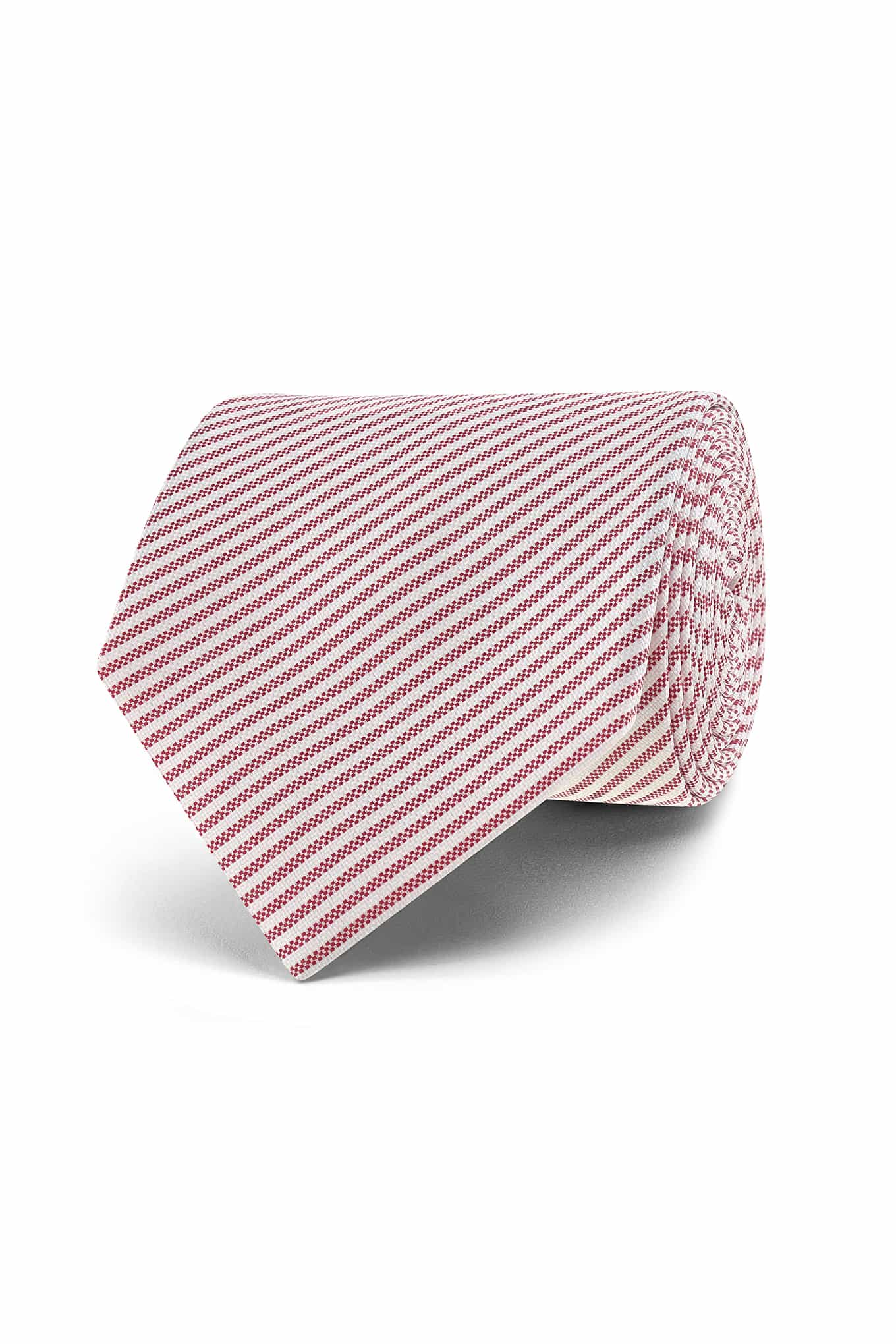 Striped Pattern Tie 100% Silk 8cm - Image 3